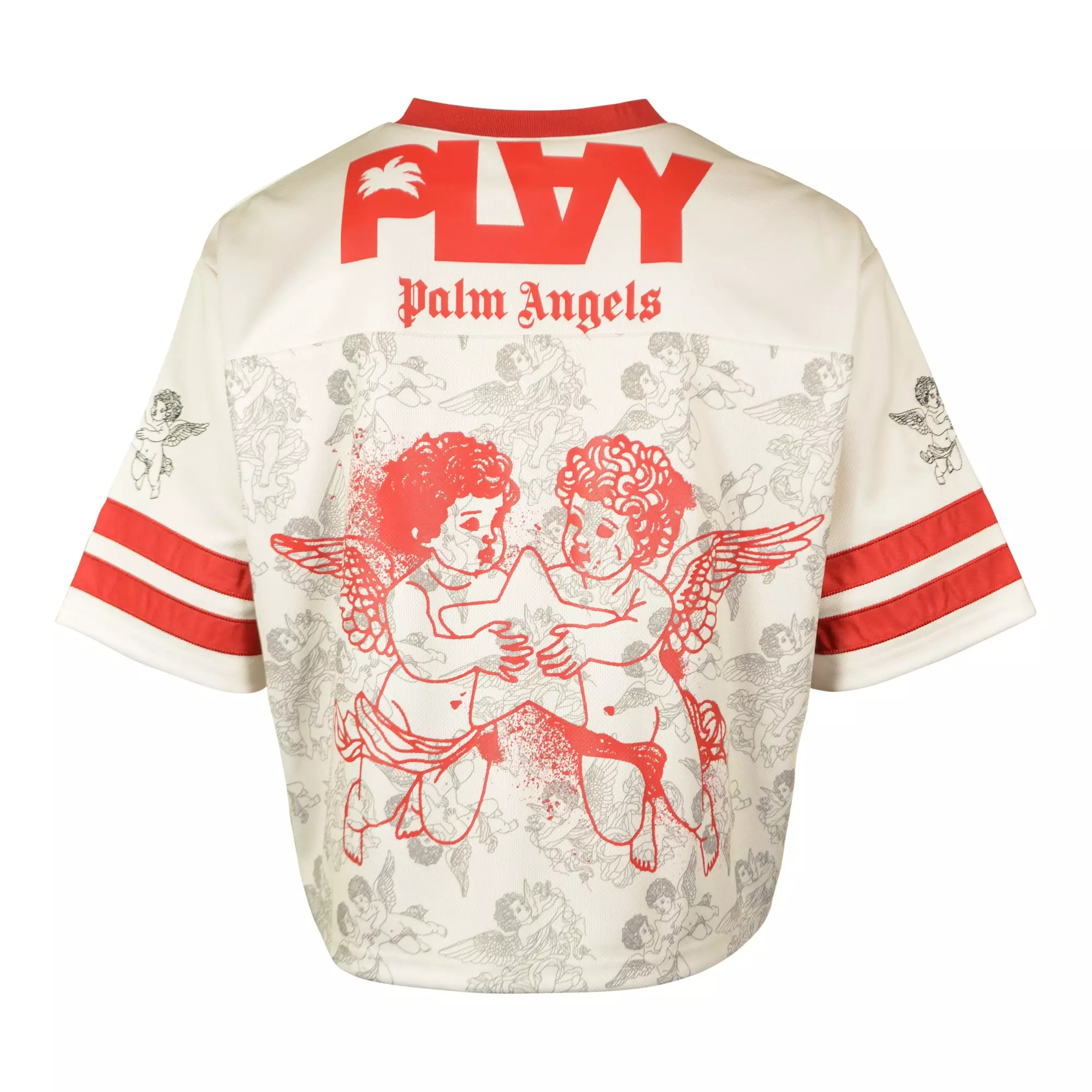 FA26 PLAY JERSEY TEE - CREAM/RED