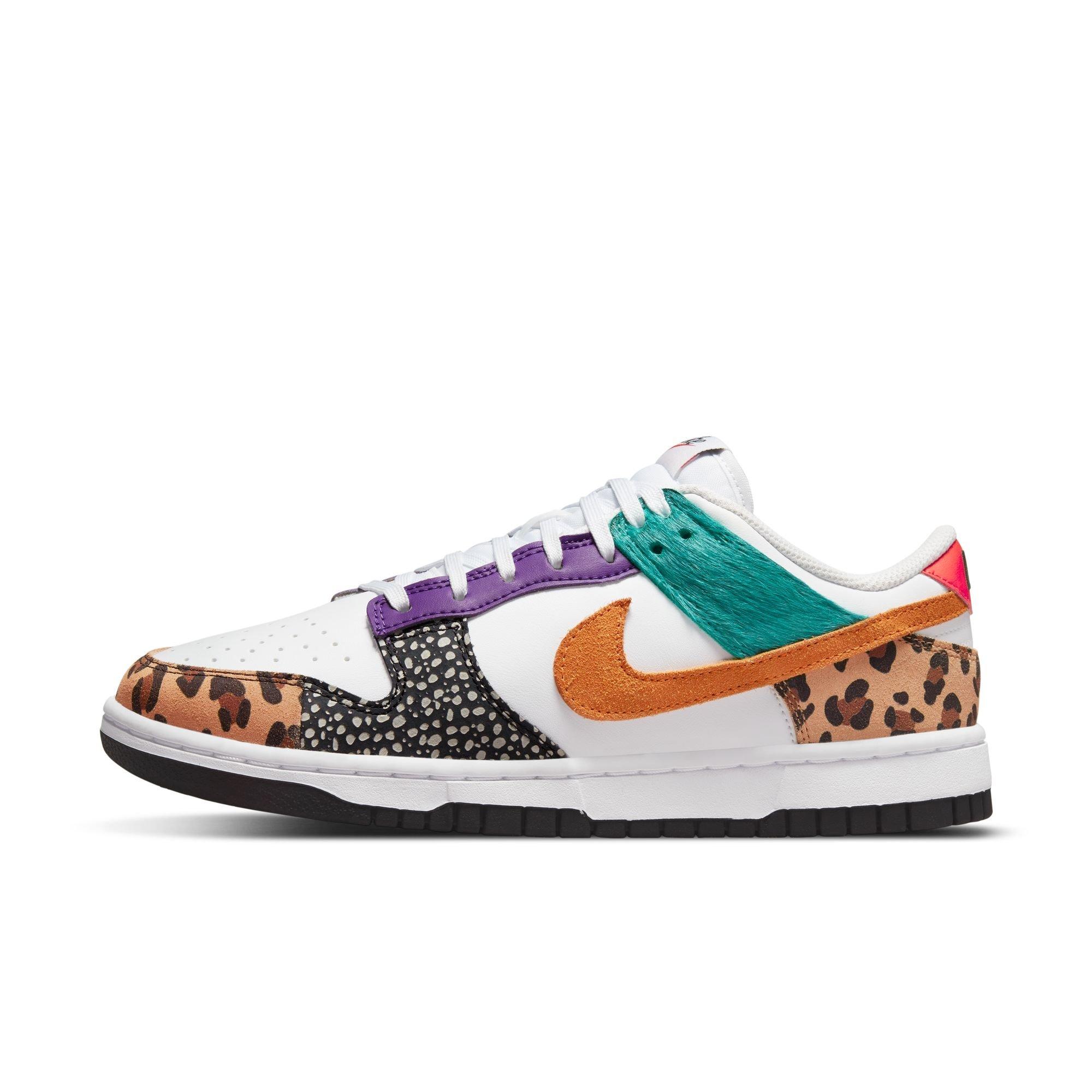 Nike Dunk Low SE "White/Light Curry/Washed Teal" Women's Shoe - WHITE/BLUE/YELLOW