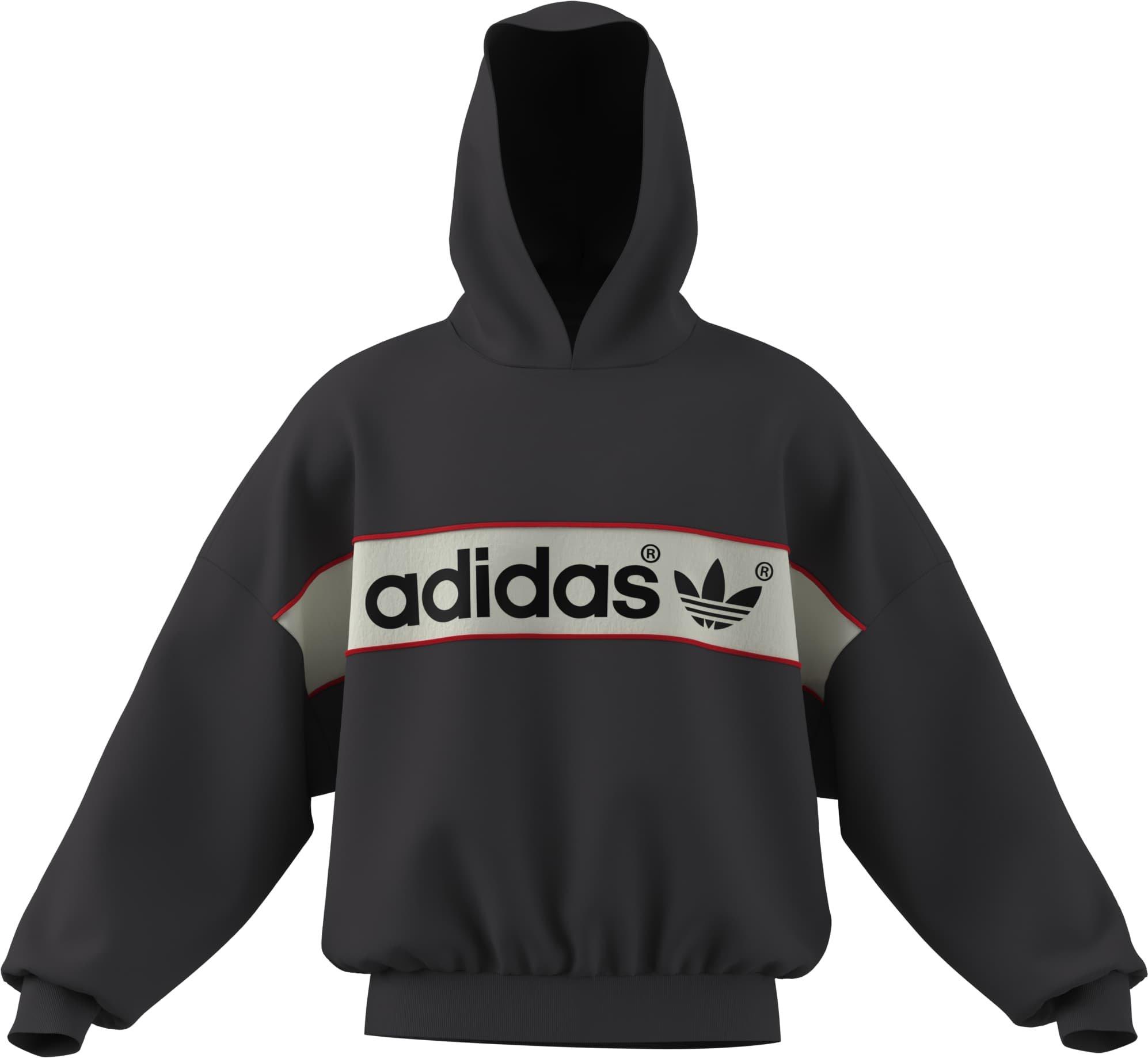 adidas Men's Blocked Signature Hoodie - Black - BLACK