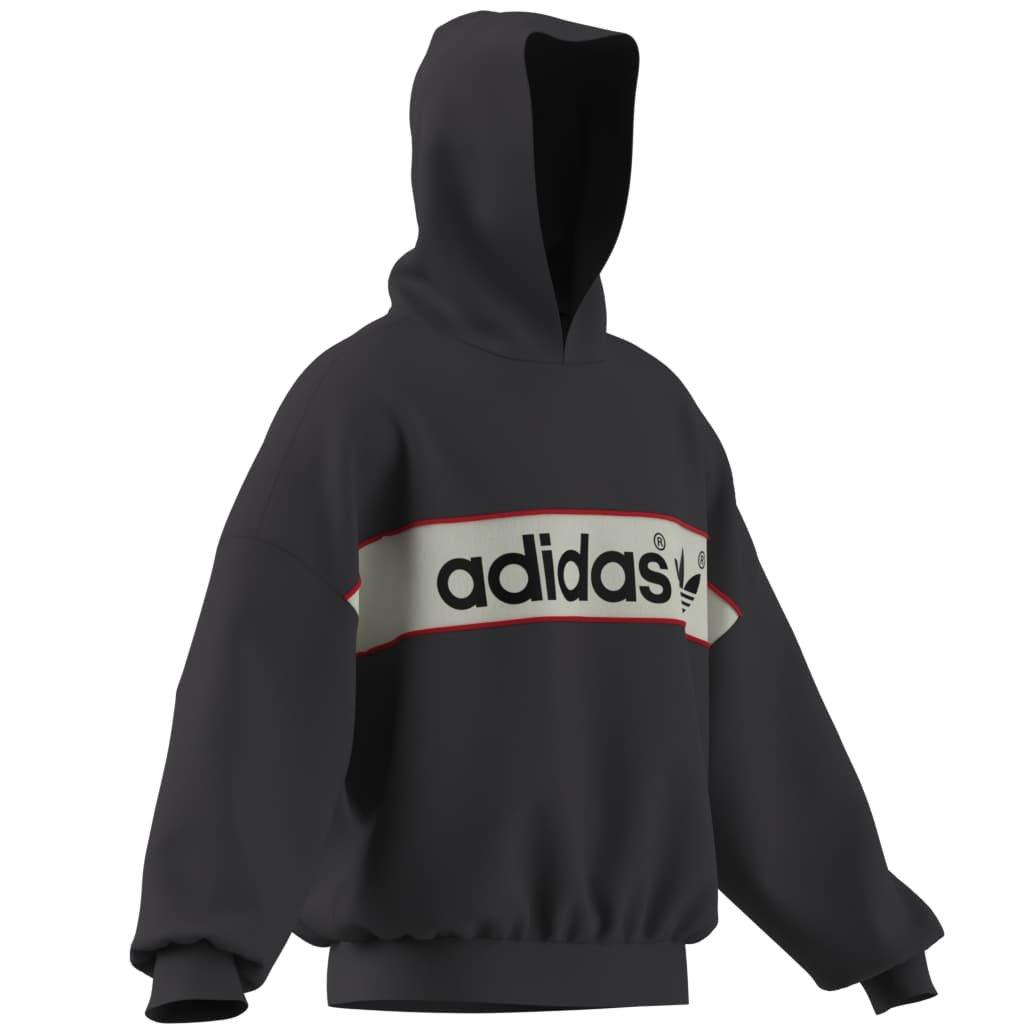 adidas Men's Blocked Signature Hoodie - Black - BLACK