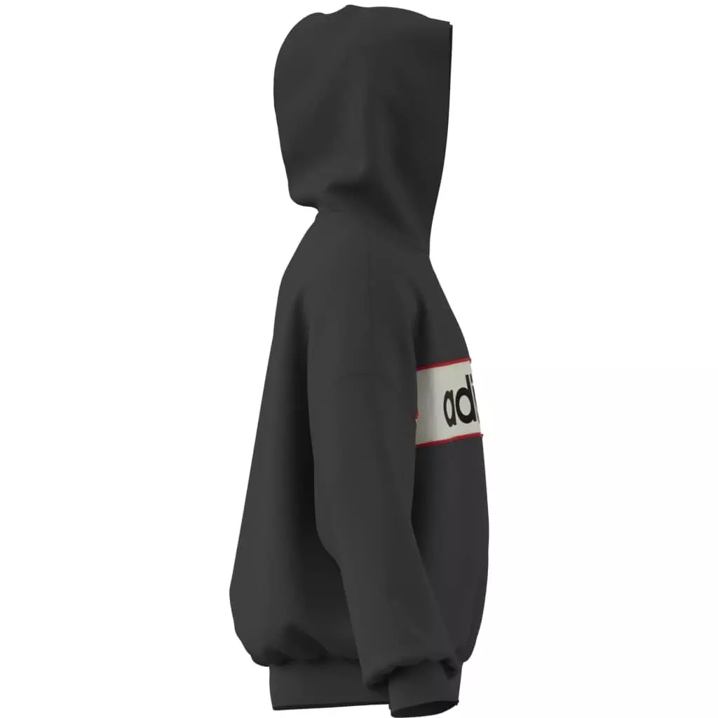 adidas Men's Blocked Signature Hoodie - Black - BLACK
