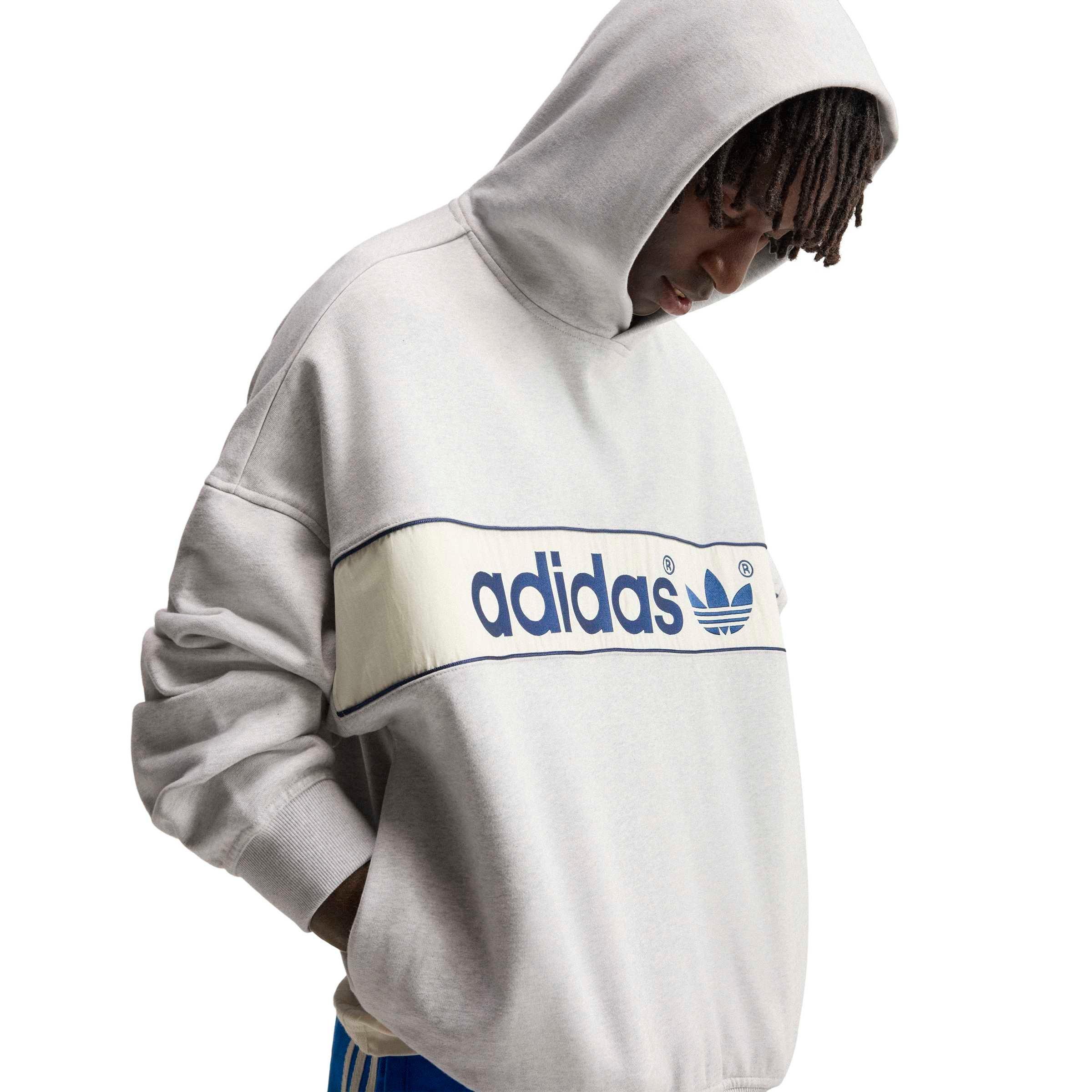 BLOCKED SIGNATURE HOOD - GREY - GREY