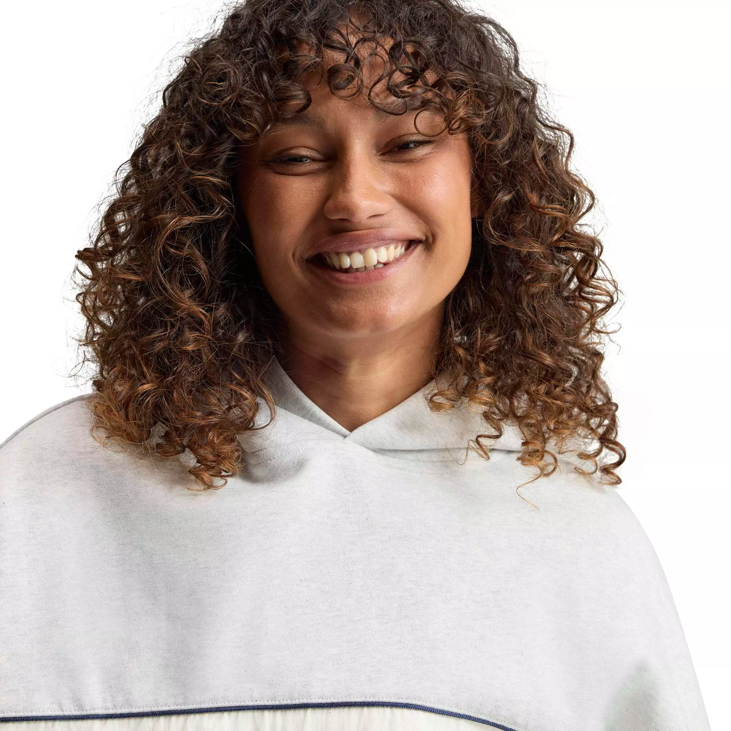 BLOCKED SIGNATURE HOOD - GREY - GREY