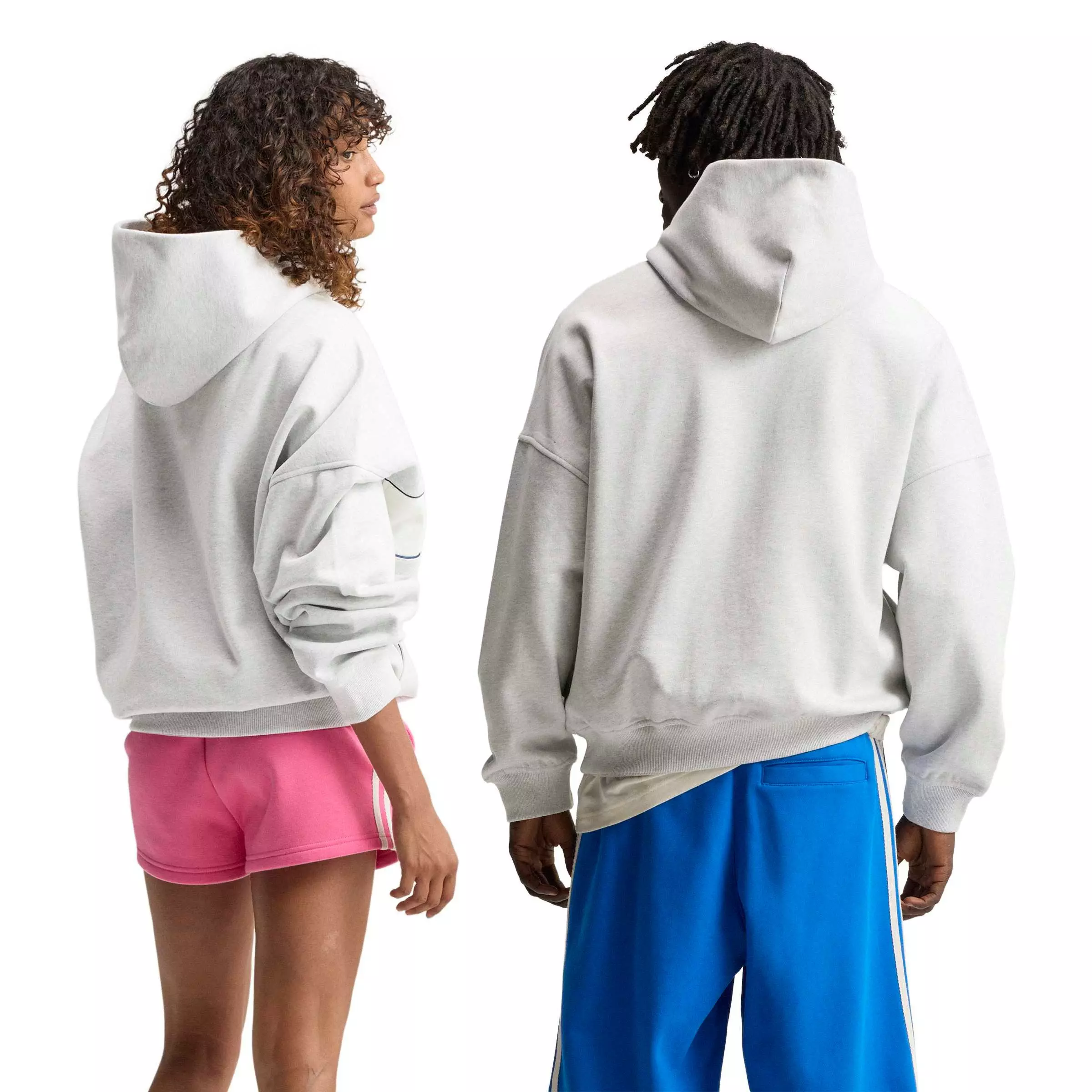 BLOCKED SIGNATURE HOOD - GREY - GREY