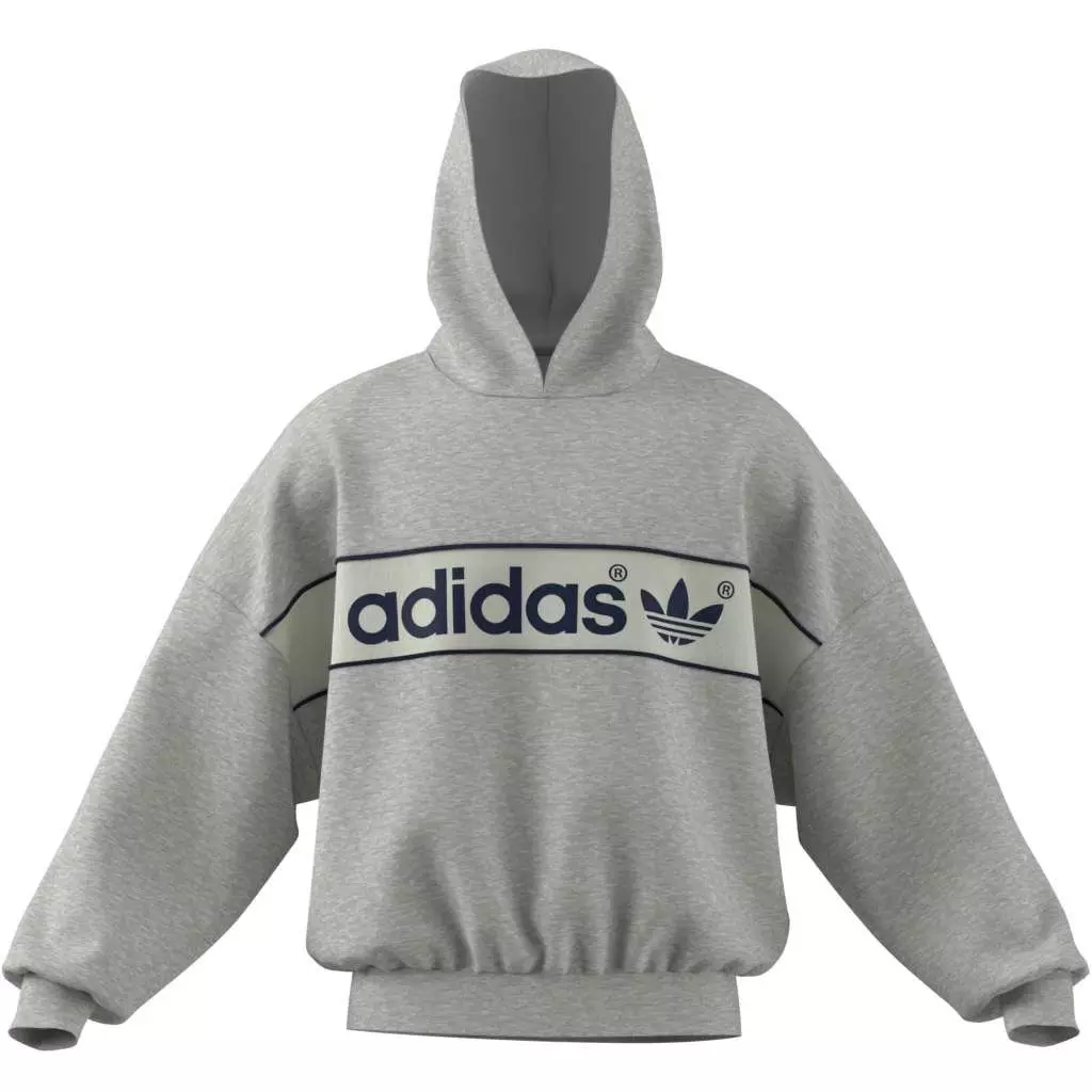 BLOCKED SIGNATURE HOOD - GREY - GREY