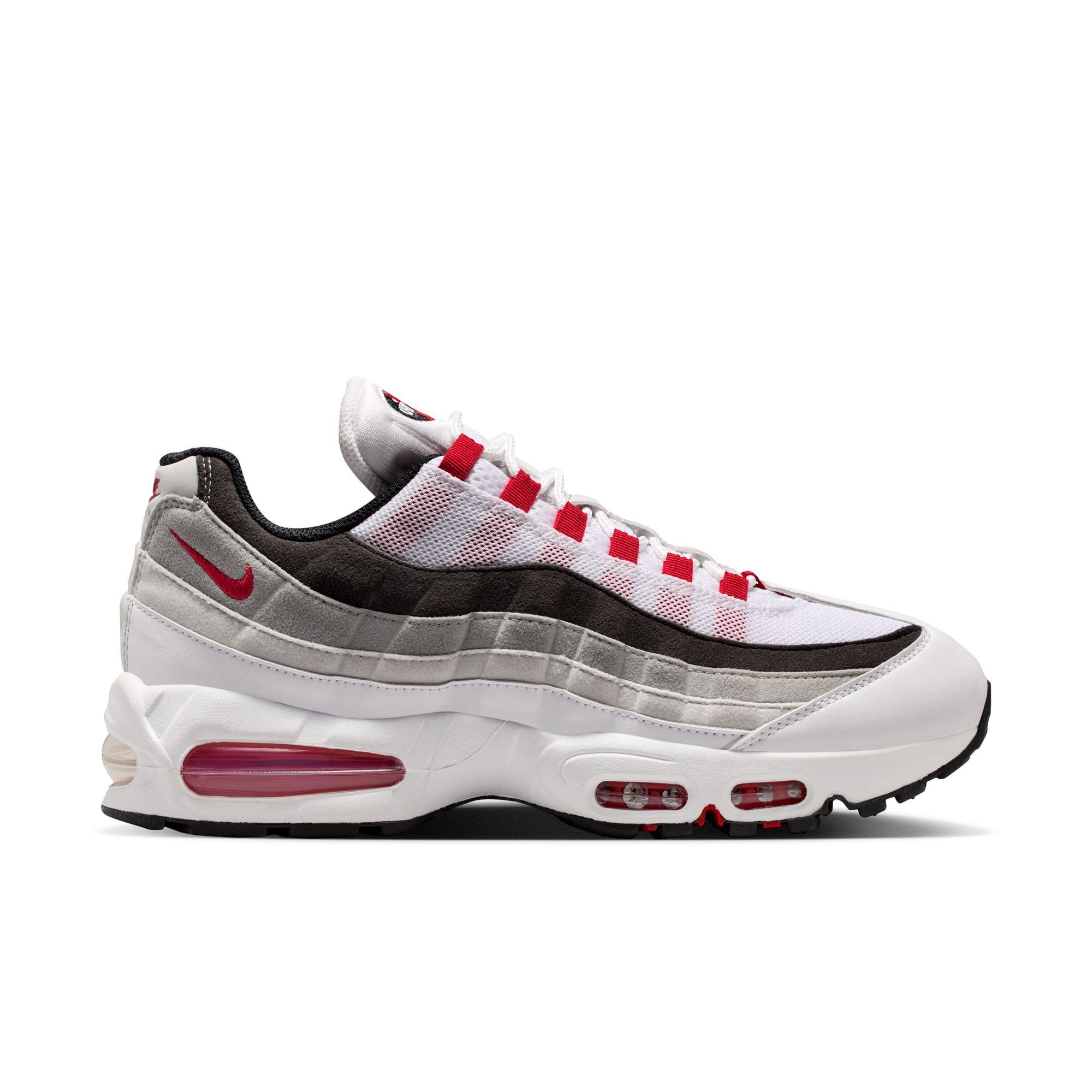 Nike Air Max 95 Big Bubble Premium "Comet Red" Men's Shoe - WHITE/COMET RED/NEUTRAL GREY Thumbnail View 2