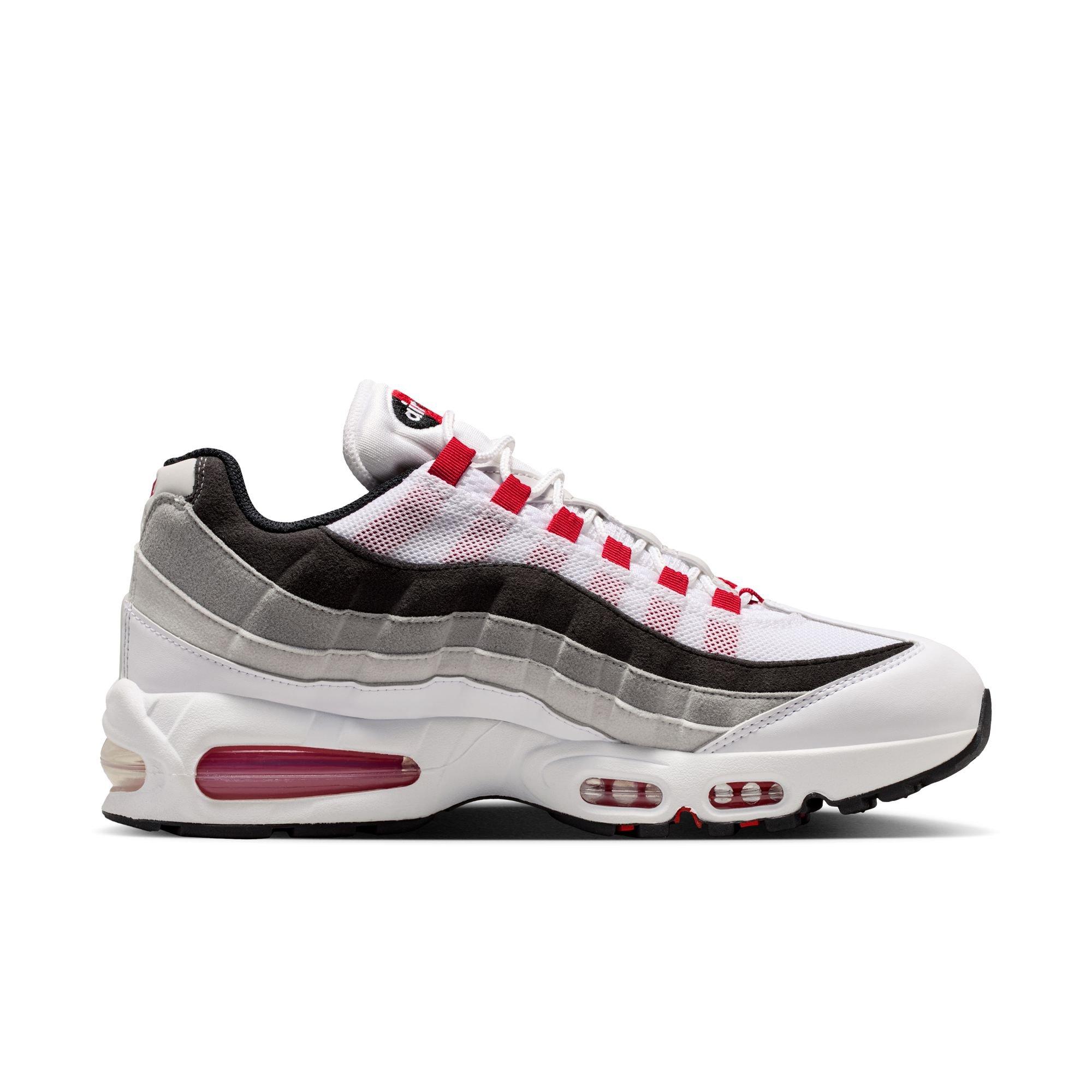 Nike Air Max 95 Big Bubble Premium "Comet Red" Men's Shoe - WHITE/COMET RED/NEUTRAL GREY Thumbnail View 3