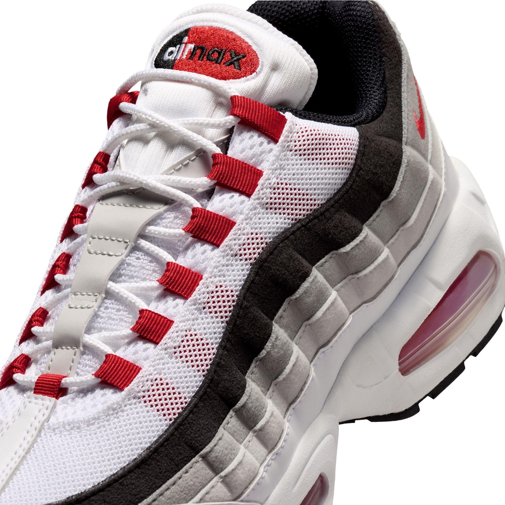 Nike Air Max 95 Big Bubble Premium "Comet Red" Men's Shoe - WHITE/COMET RED/NEUTRAL GREY Thumbnail View 5