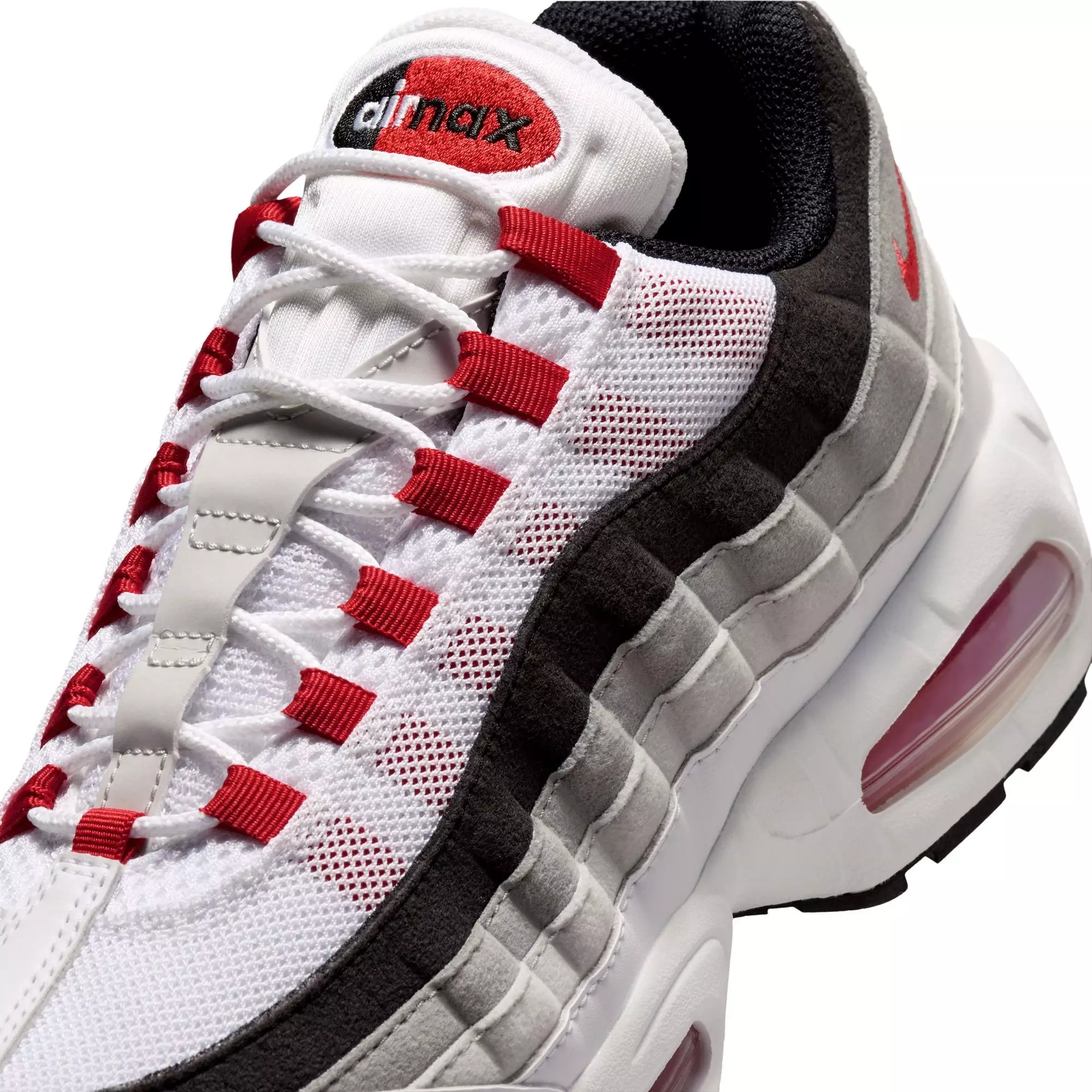 Nike Air Max 95 Big Bubble Premium "Comet Red" Men's Shoe - WHITE/COMET RED/NEUTRAL GREY