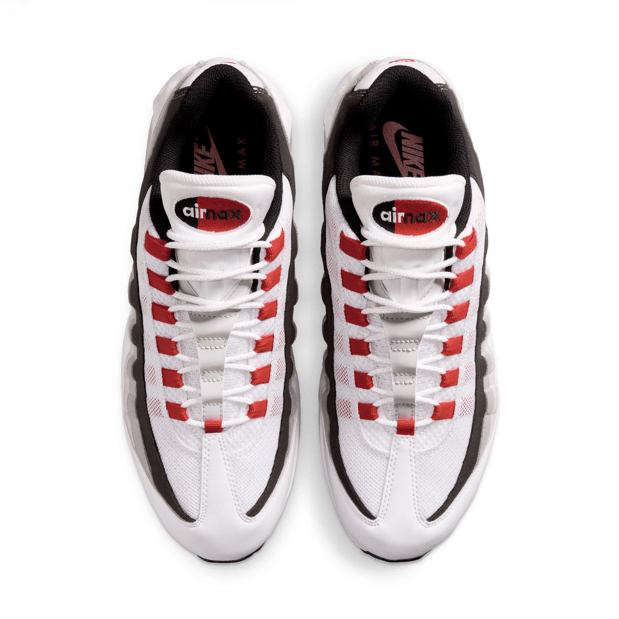 Nike Air Max 95 Big Bubble Premium "Comet Red" Men's Shoe - WHITE/COMET RED/NEUTRAL GREY Thumbnail View 10