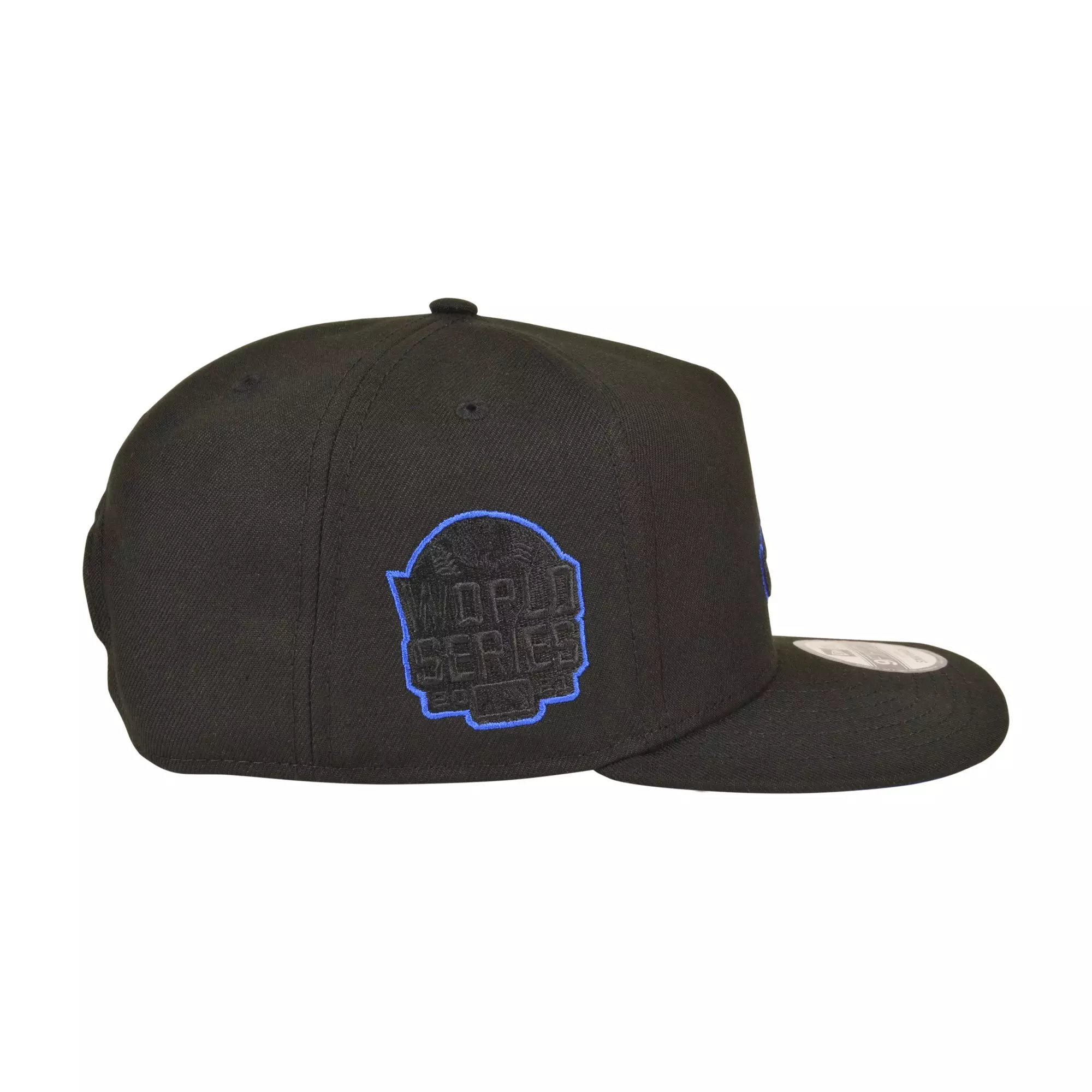 New Era Atlanta Braves 9FIFTY A-Frame Outline Snapback Hat - Black/Royal - BLACK/ROYAL