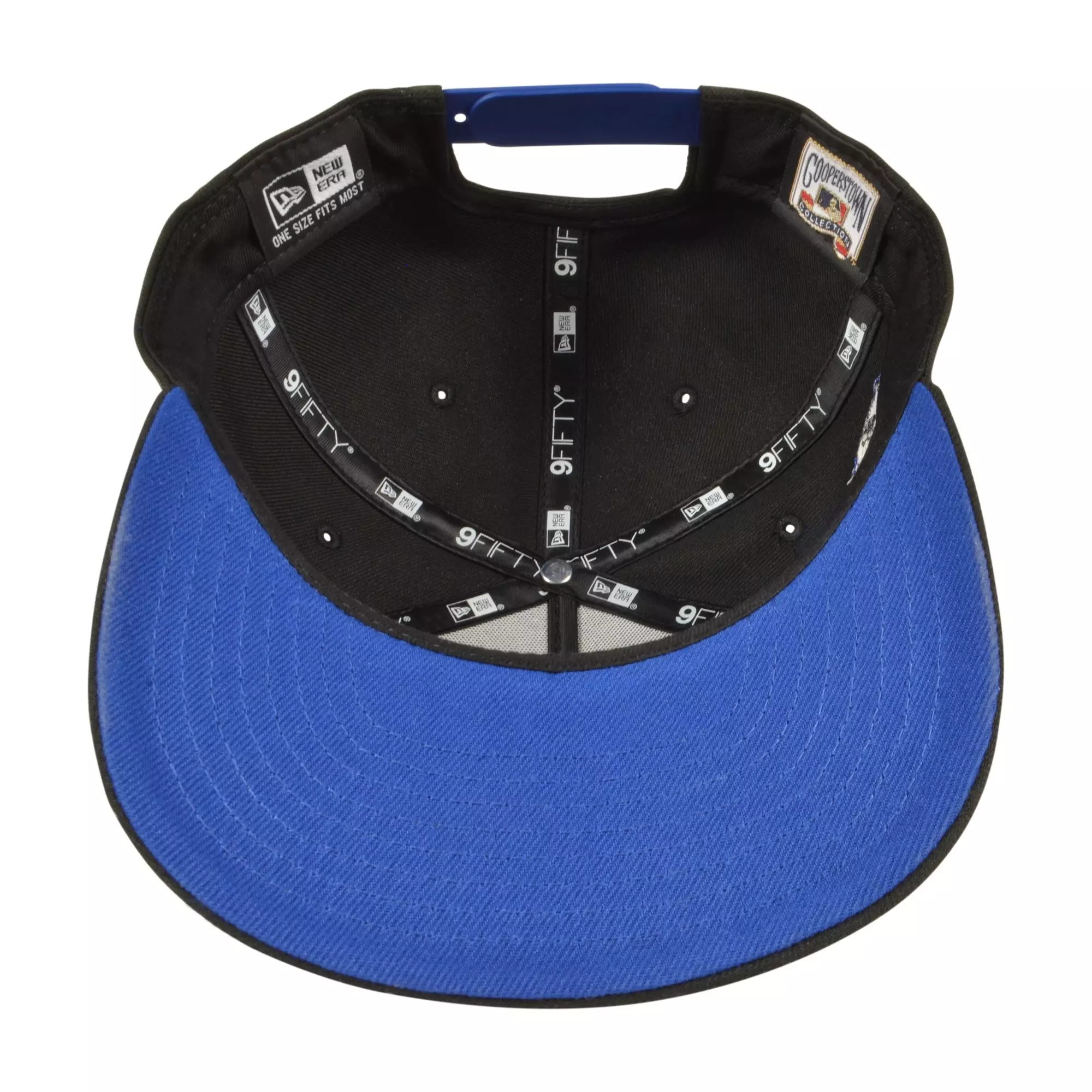 New Era Atlanta Braves 9FIFTY A-Frame Outline Snapback Hat - Black/Royal - BLACK/ROYAL