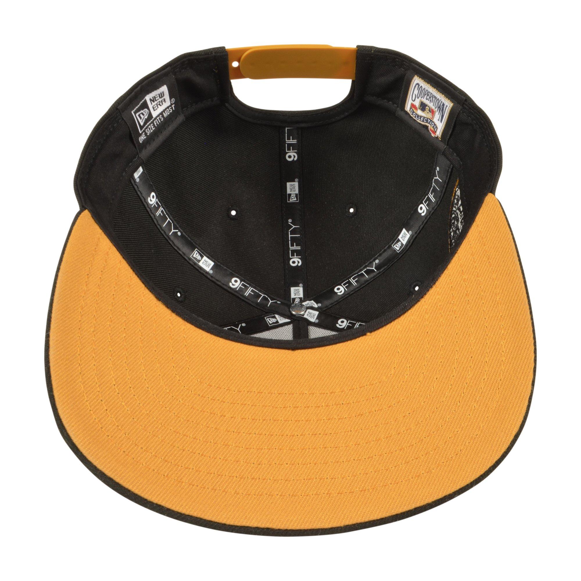 New Era New York Yankees 9FIFTY A-Frame Outline Snapback Hat - Black/Tan - BLACK/TAN Thumbnail View 5