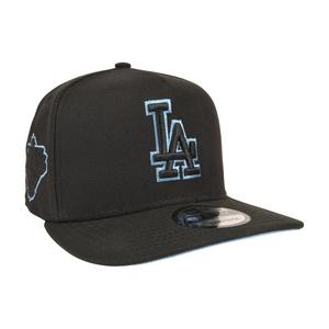 New Era Los Angeles Dodgers 9FIFTY A-Frame Outline Snapback Hat - Black/Blue