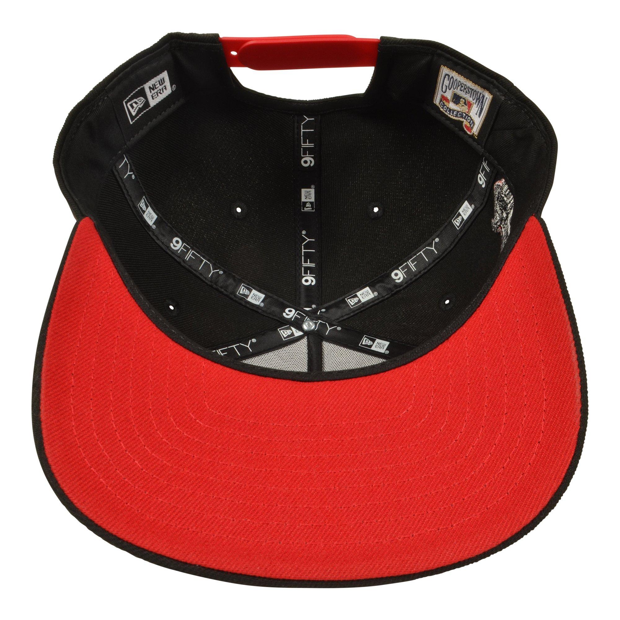 New Era St. Louis Cardinals 9FIFTY A-Frame Outline Snapback Hat - Black/Red - BLACK/RED