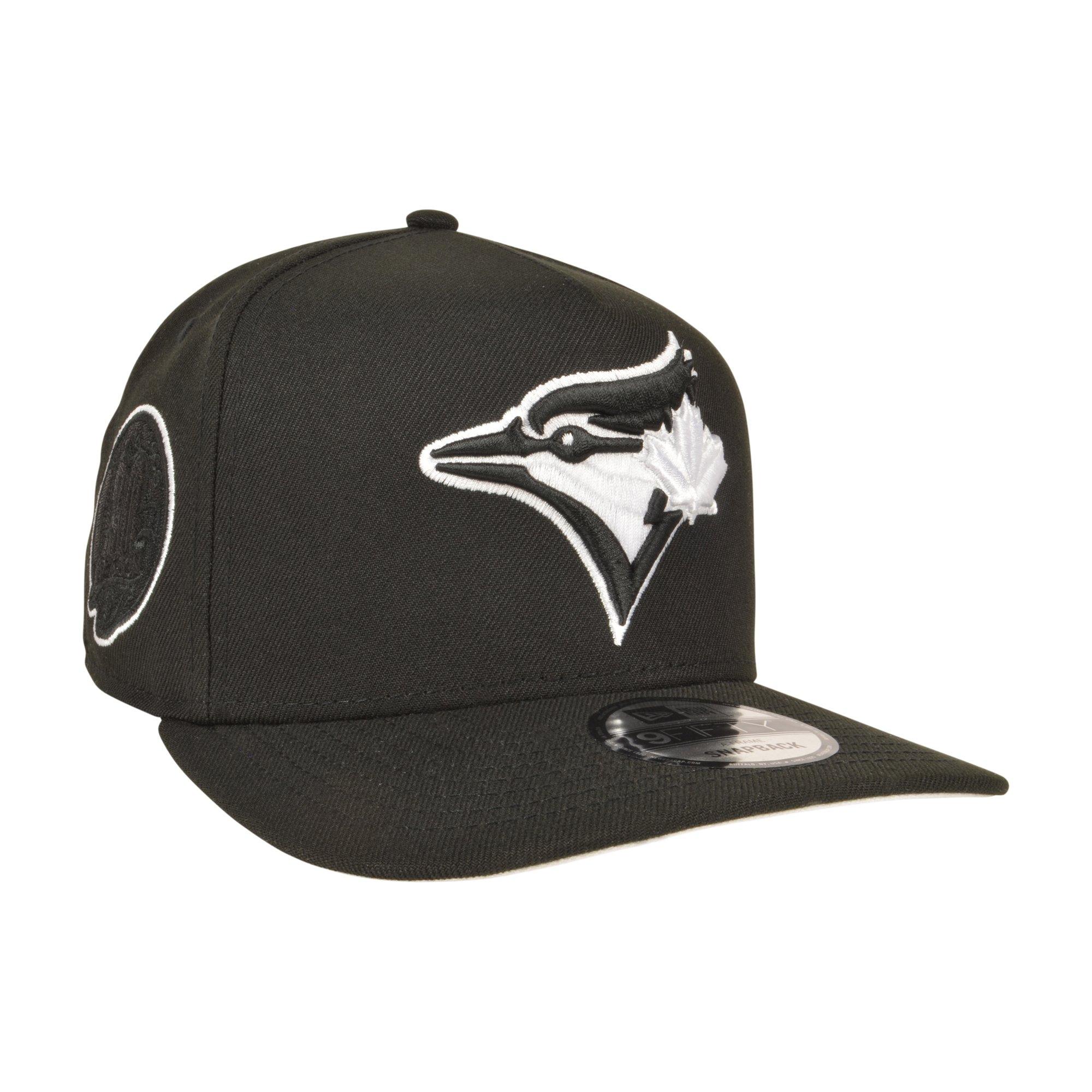New Era Toronto Blue Jays 9FIFTY A-Frame Outline Snapback Hat - Black/White - BLACK/WHITE Thumbnail View 2