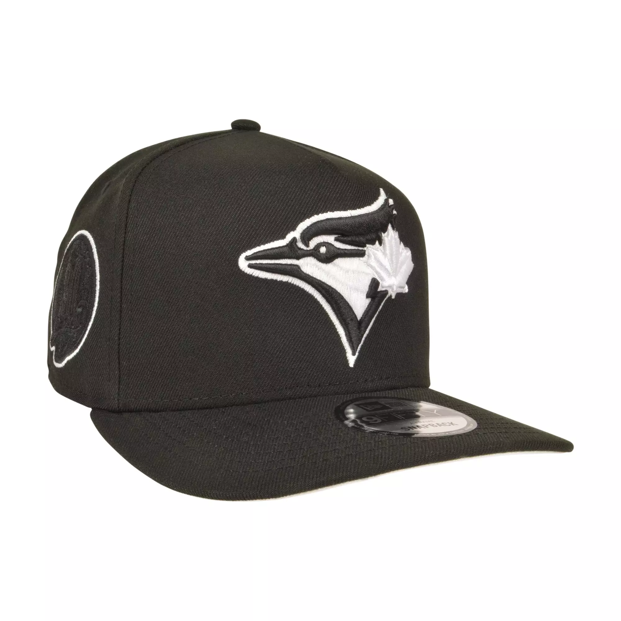 New Era Toronto Blue Jays 9FIFTY A-Frame Outline Snapback Hat - Black/White - BLACK/WHITE
