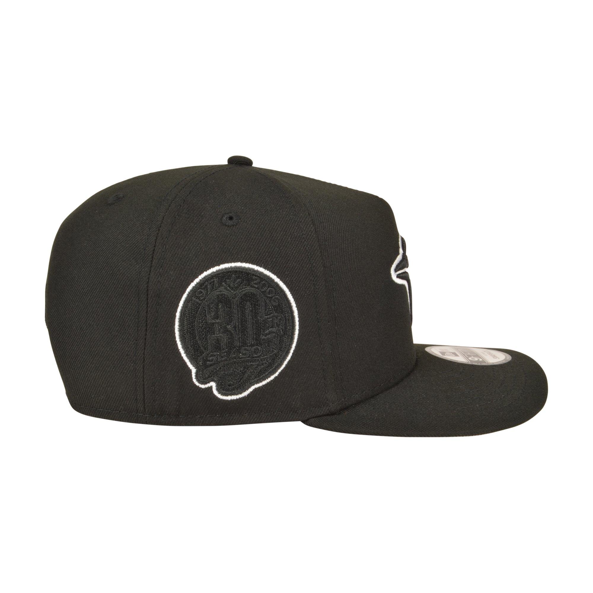 New Era Toronto Blue Jays 9FIFTY A-Frame Outline Snapback Hat - Black/White - BLACK/WHITE Thumbnail View 3