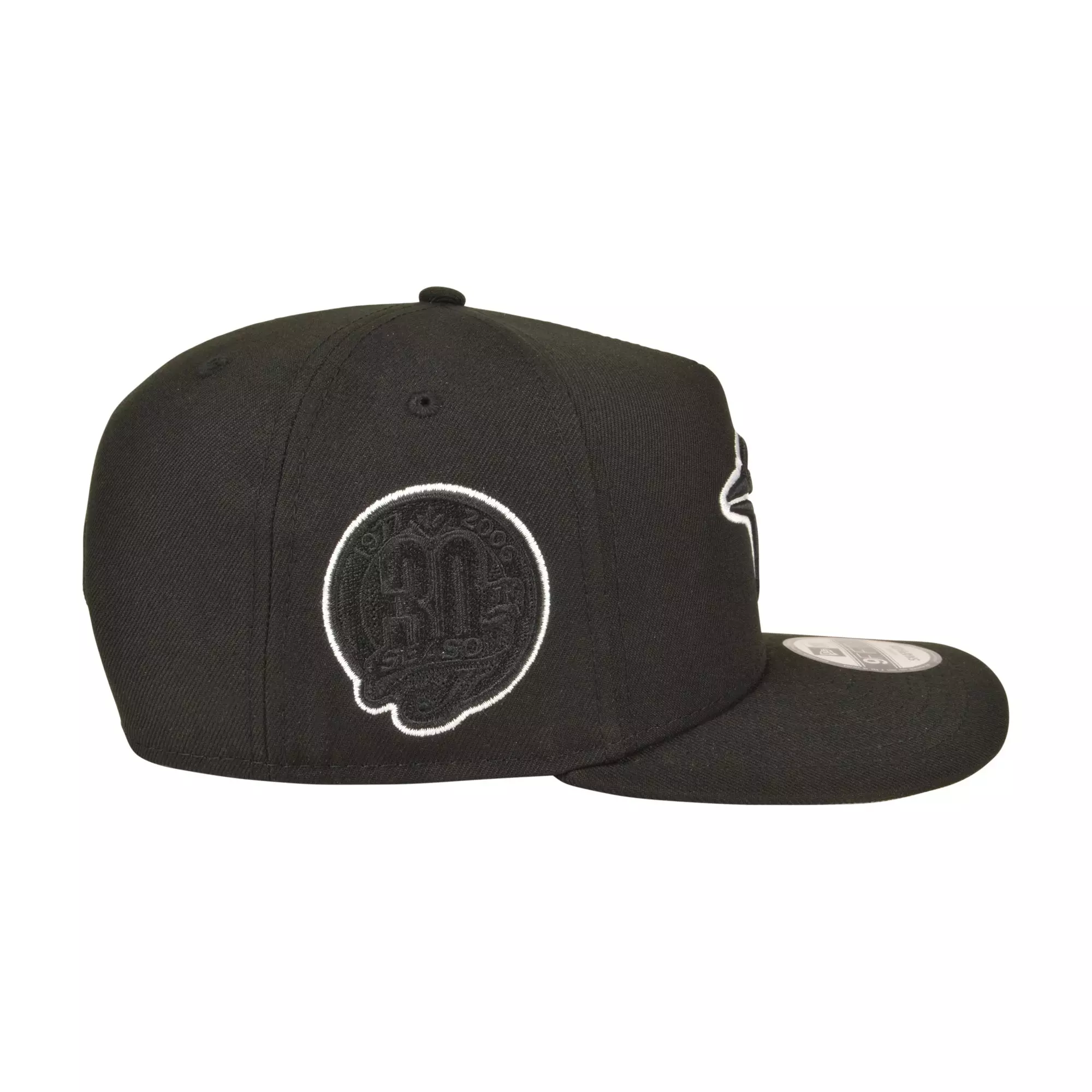New Era Toronto Blue Jays 9FIFTY A-Frame Outline Snapback Hat - Black/White - BLACK/WHITE