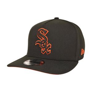 New Era Chicago White Sox 9FIFTY A-Frame Outline Snapback Hat - Black/Orange