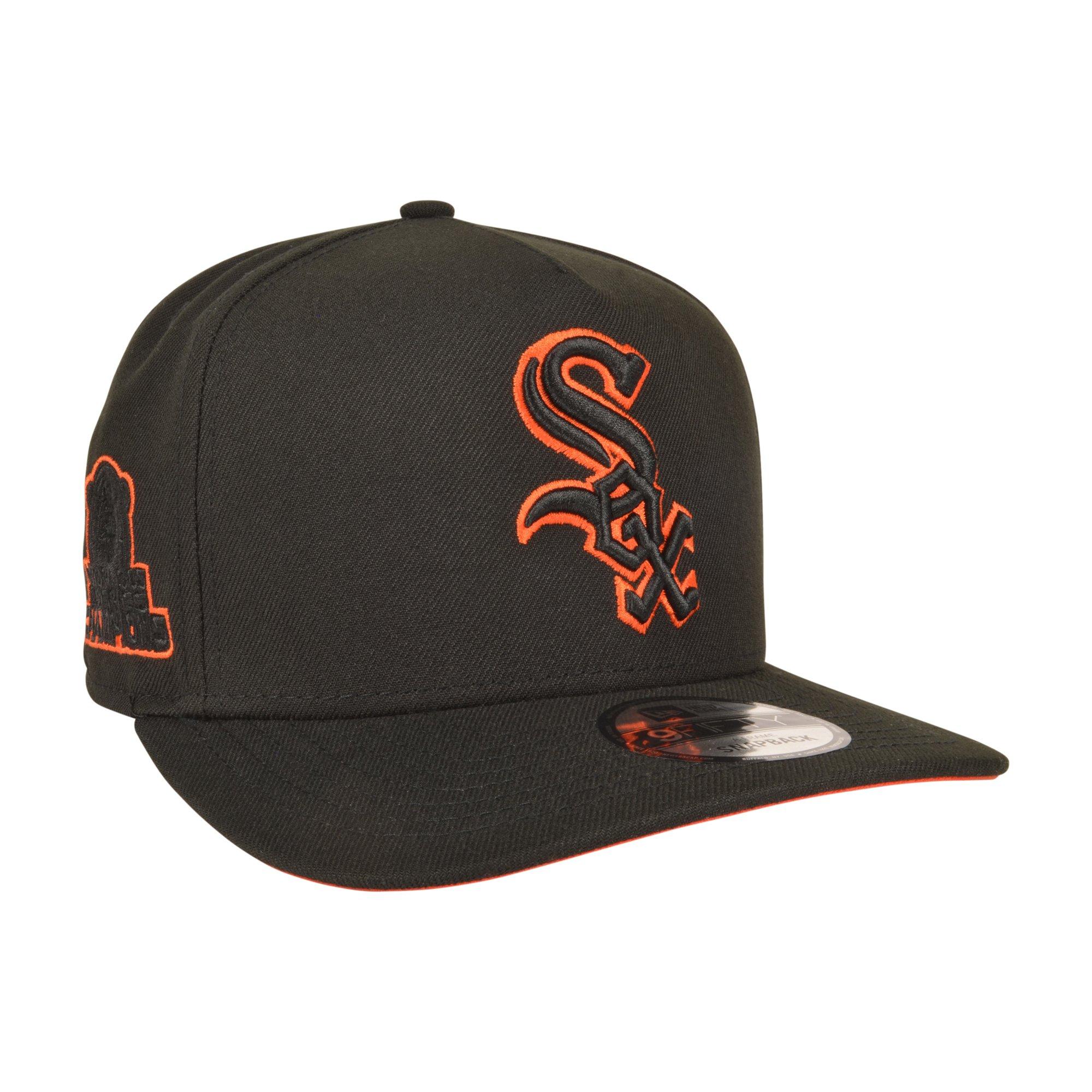 New Era Chicago White Sox 9FIFTY A-Frame Outline Black/Orange Snapback Hat