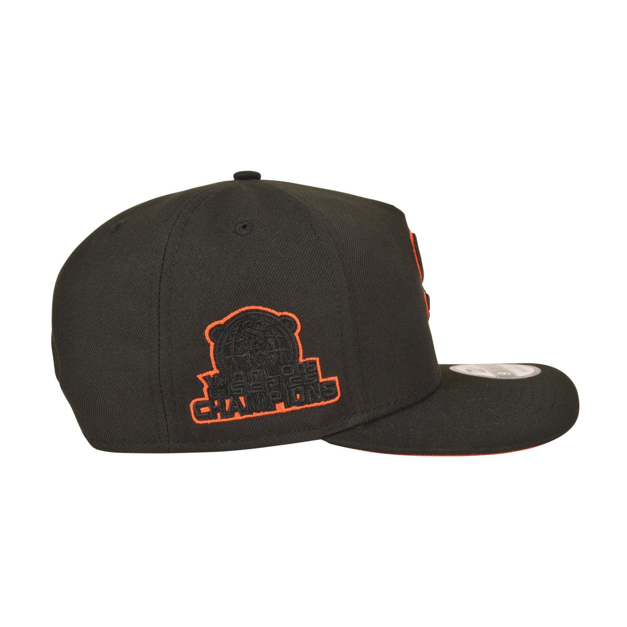 New Era Chicago White Sox 9FIFTY A-Frame Outline Snapback Hat - Black/Orange - BLACK/ORANGE Thumbnail View 3