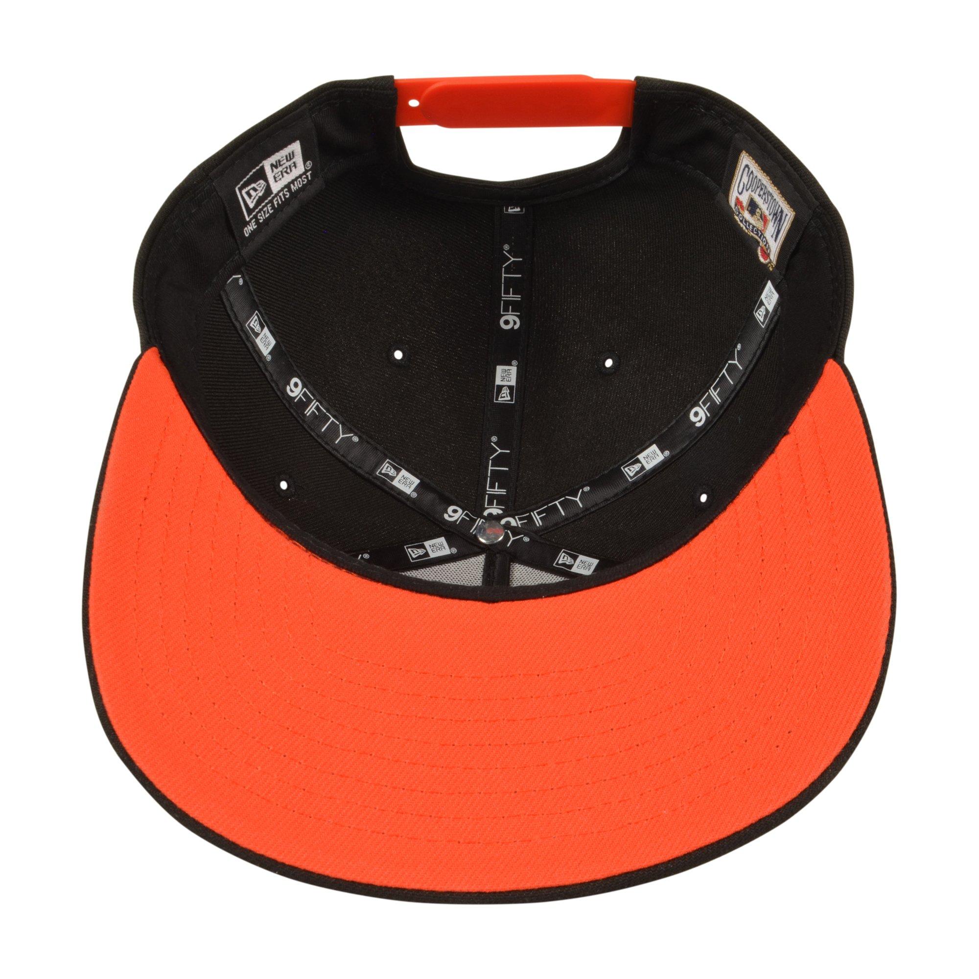 New Era Chicago White Sox 9FIFTY A-Frame Outline Snapback Hat - Black/Orange - BLACK/ORANGE Thumbnail View 5