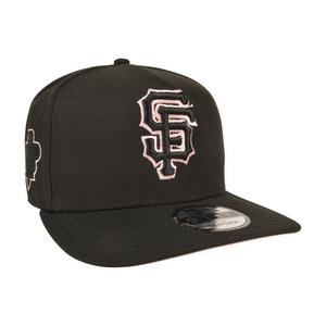 New Era San Francisco Giants 9FIFTY A-Frame Outline Snapback Hat - Black/Pink