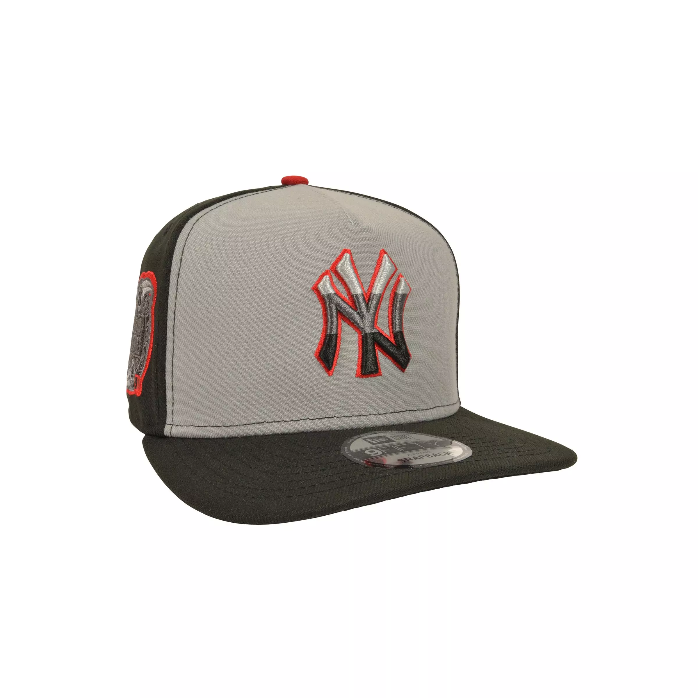 New Era New York Yankees 9FIFTY A-Frame Reverse Slugger 95 Snapback Hat - Black/Grey - BLACK/GREY