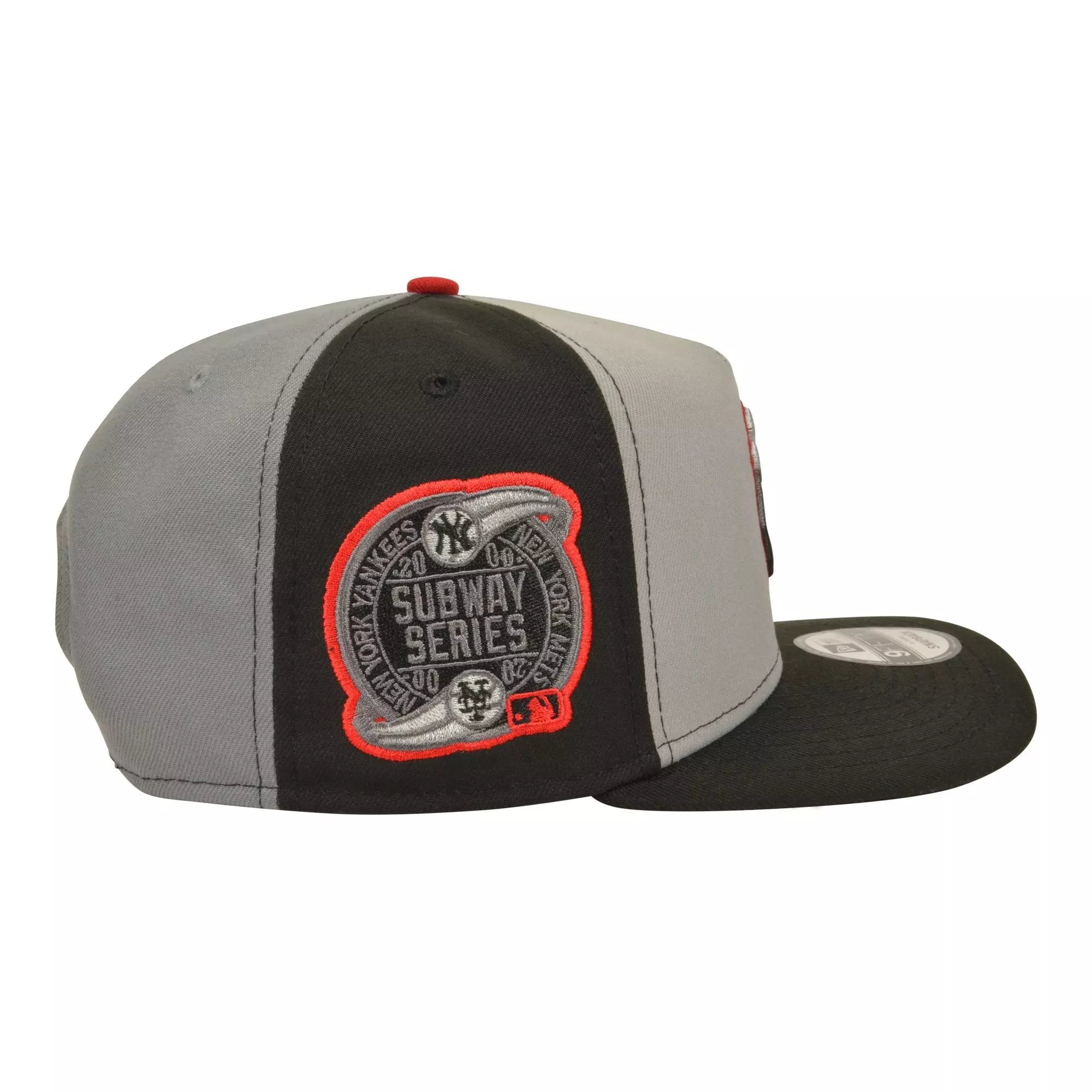New Era New York Yankees 9FIFTY A-Frame Reverse Slugger 95 Snapback Hat - Black/Grey - BLACK/GREY