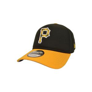 New Era Pittsburgh Pirates 9FORTY A-Frame Plaid Snapback Hat - Black/Yellow - BLACK/YELLOW