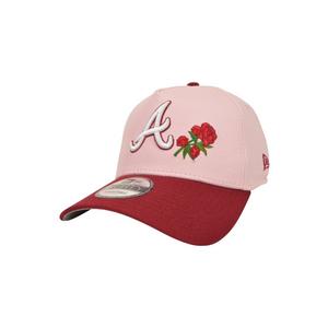 New Era Atlanta Braves 9FORTY A-Frame Snapback Hat - Pink - PINK