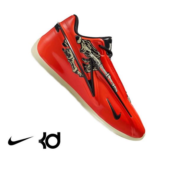 Nike KD 19 "Halloween" Men's Basketball Shoe - BRIGHT CRIMSON/DK SMOKE GREY/LIME ICE