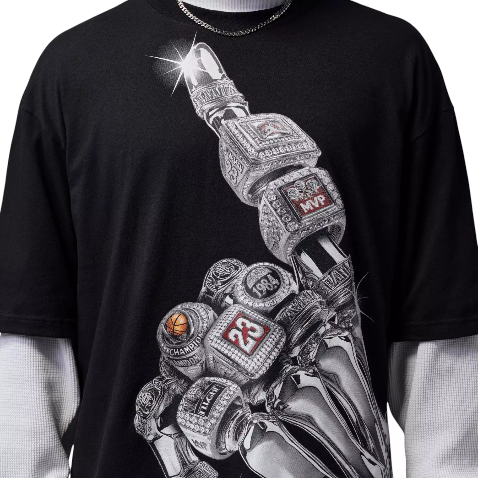 Jordan Men's Chrome VIII Tee - Black - BLACK
