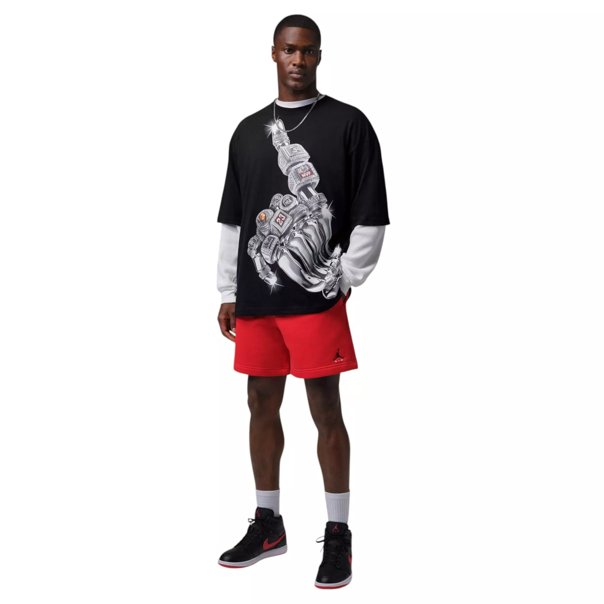 Jordan Men's Chrome VIII Tee - Black - BLACK
