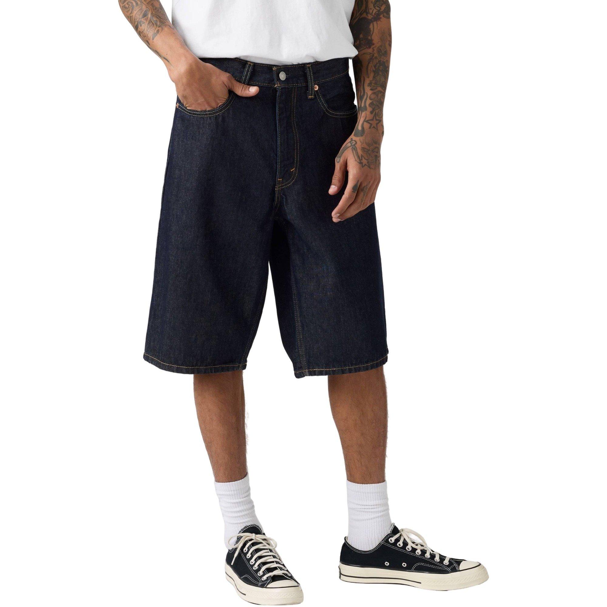 Levi's Men's 470 Baggy 14" Shorts - DK DENIM Thumbnail View 3