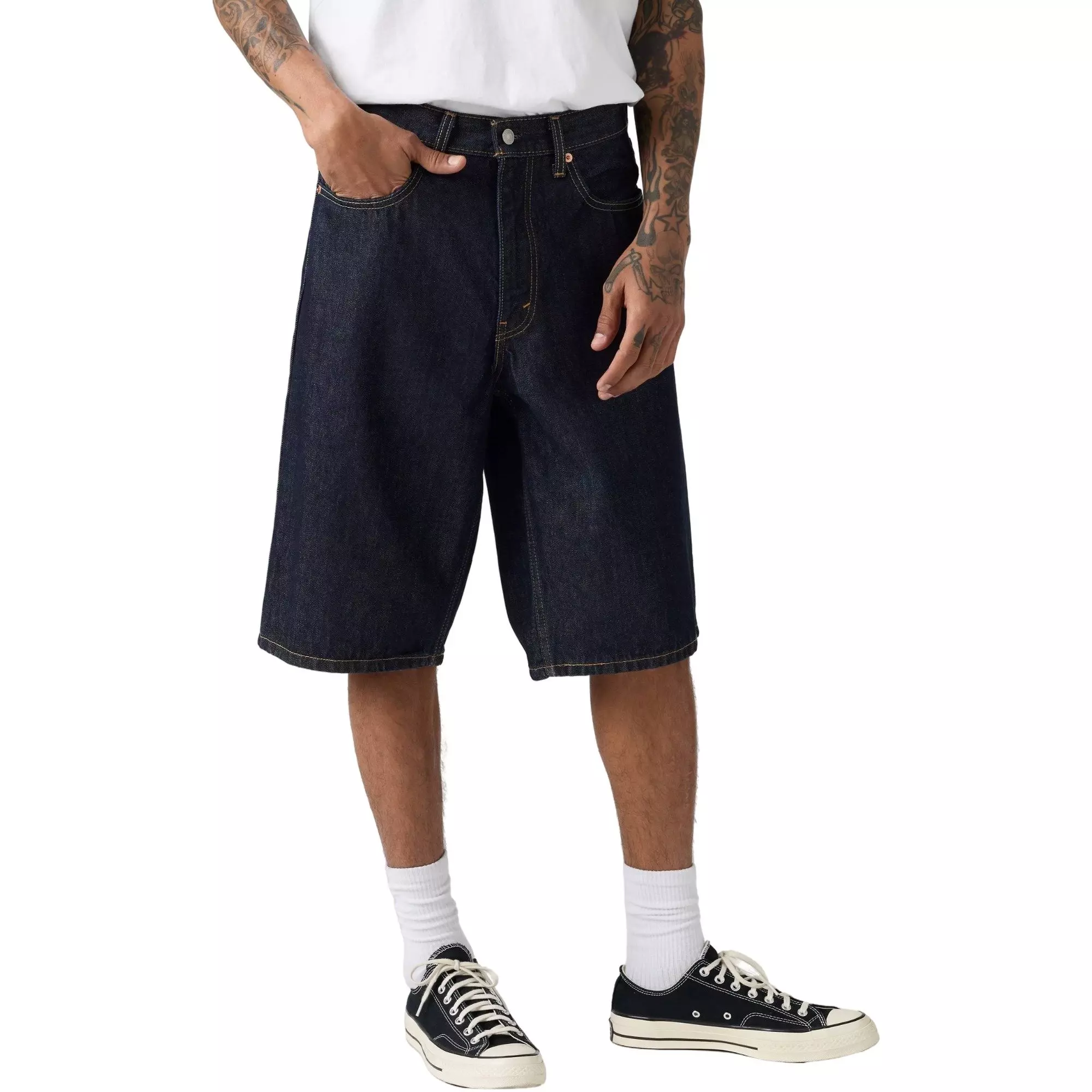 Levi's Men's 470 Baggy 14" Shorts - DK DENIM