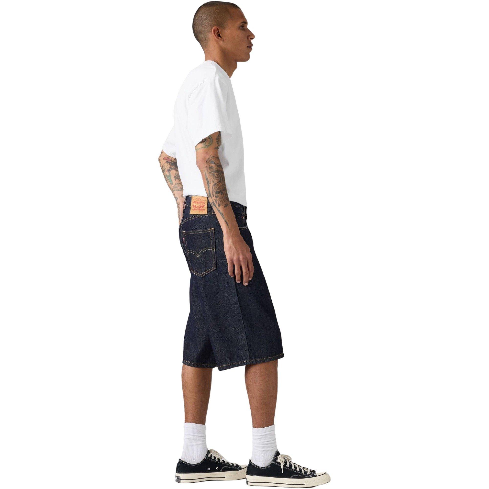 Levi's Men's 470 Baggy 14" Shorts - DK DENIM Thumbnail View 4