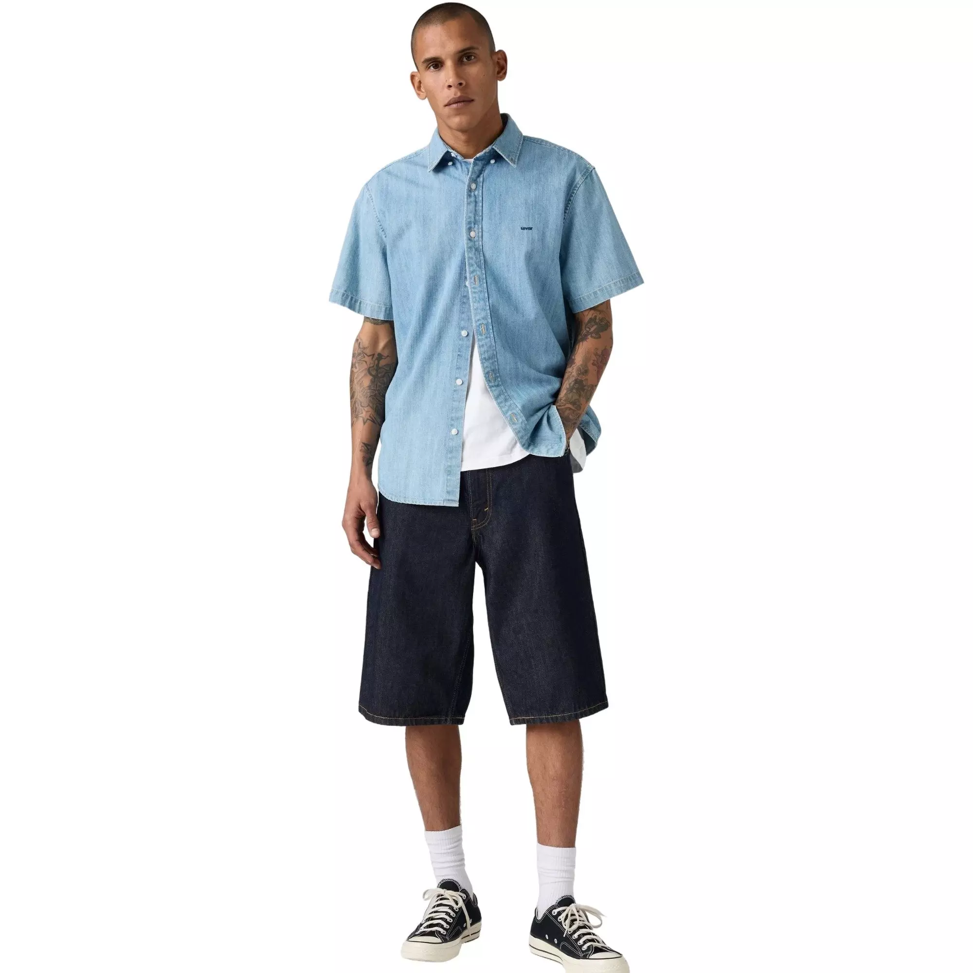 Levi's Men's 470 Baggy 14" Shorts - DK DENIM