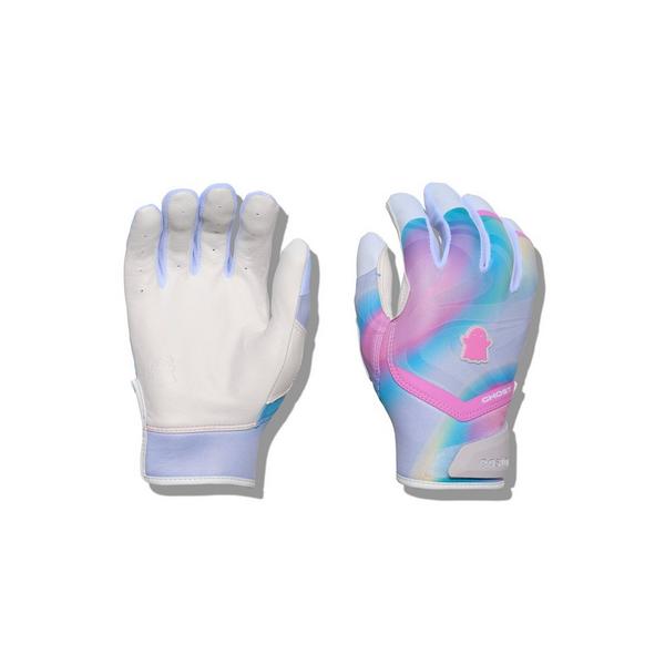 Easton Women's Ghost Ethos Batting Gloves - WHITE/PINK/BLUE