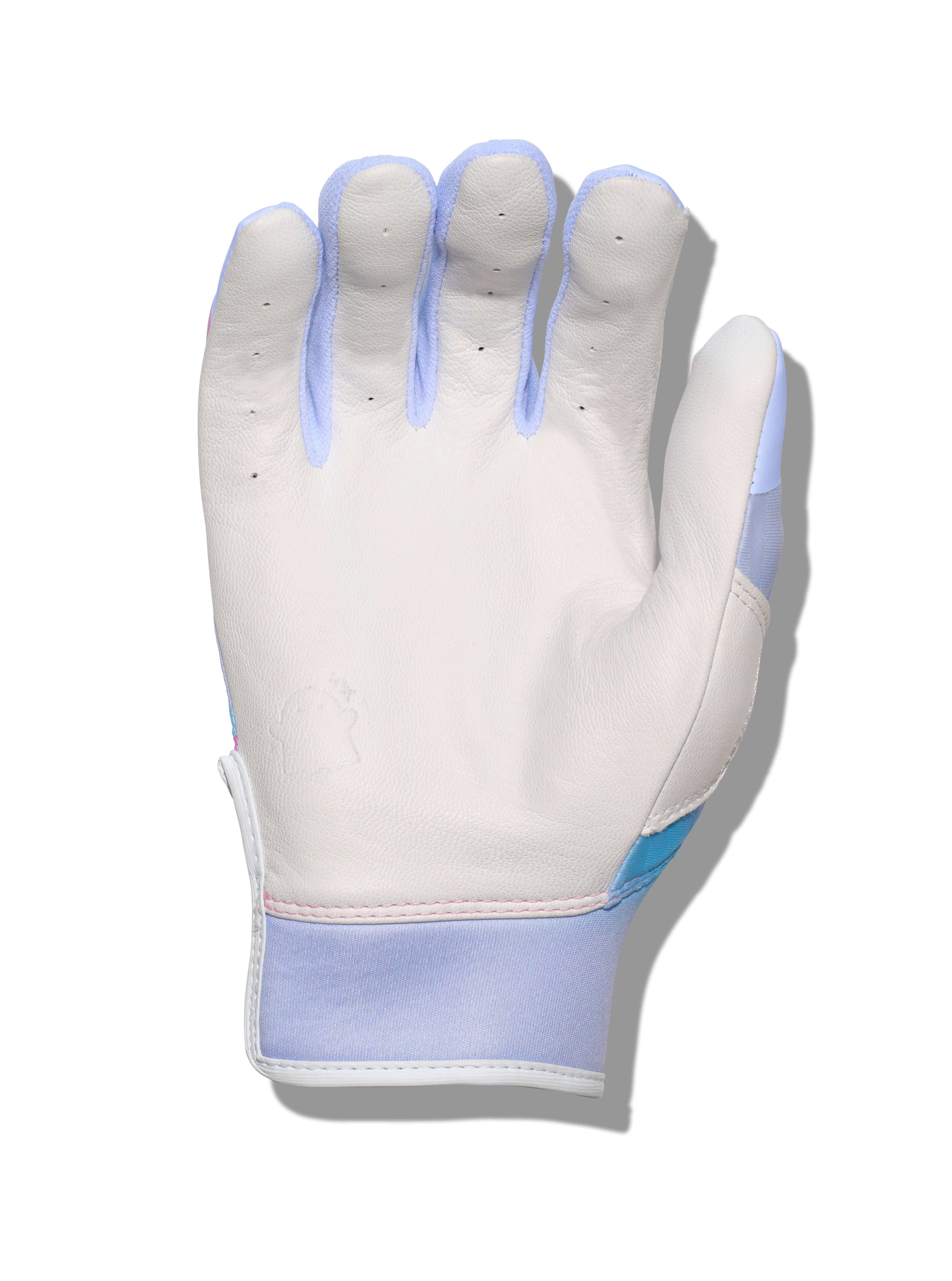 Easton Women's Ghost Ethos Batting Gloves - WHITE/PINK/BLUE