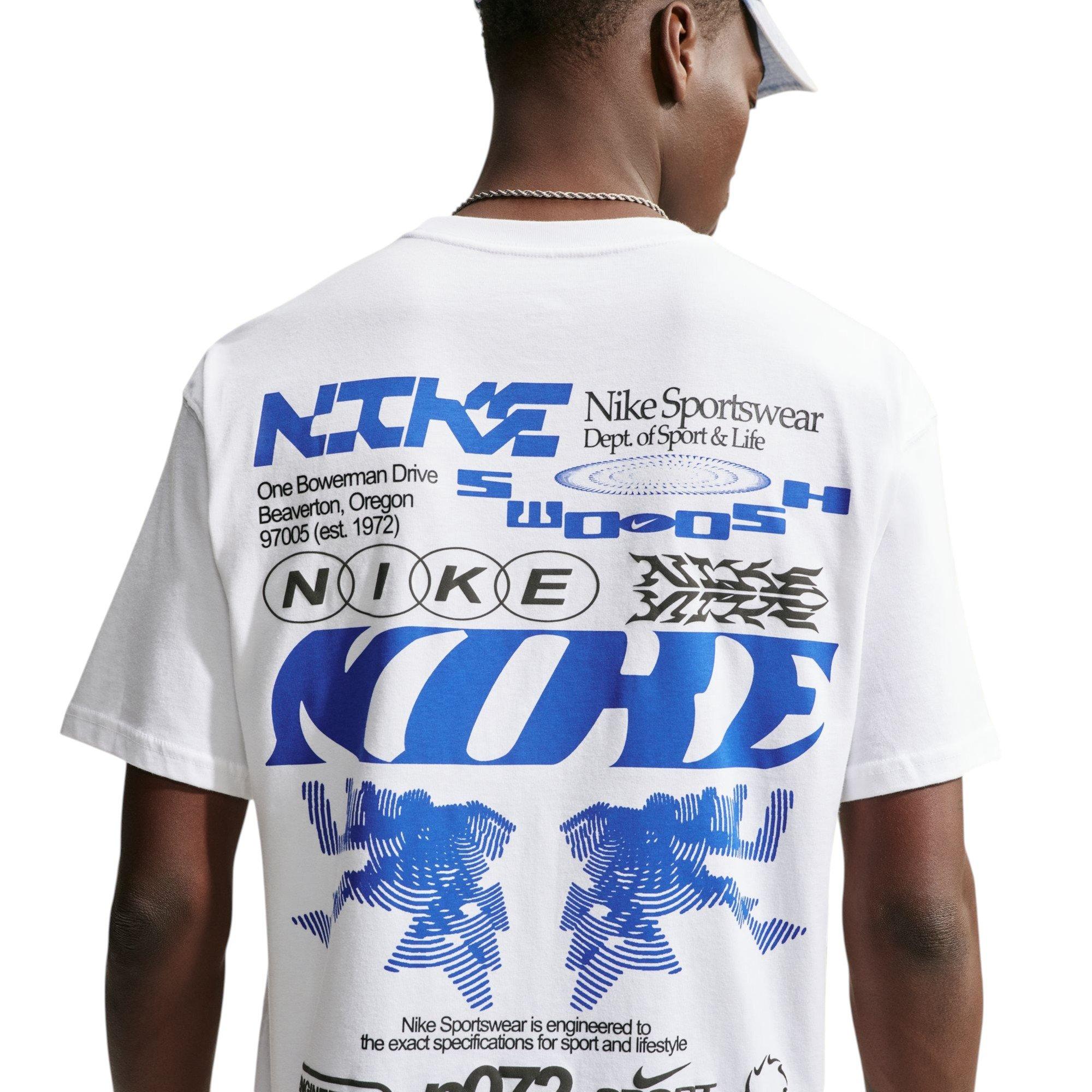 Nike Men's Poster Tee - White - WHITE Thumbnail View 2
