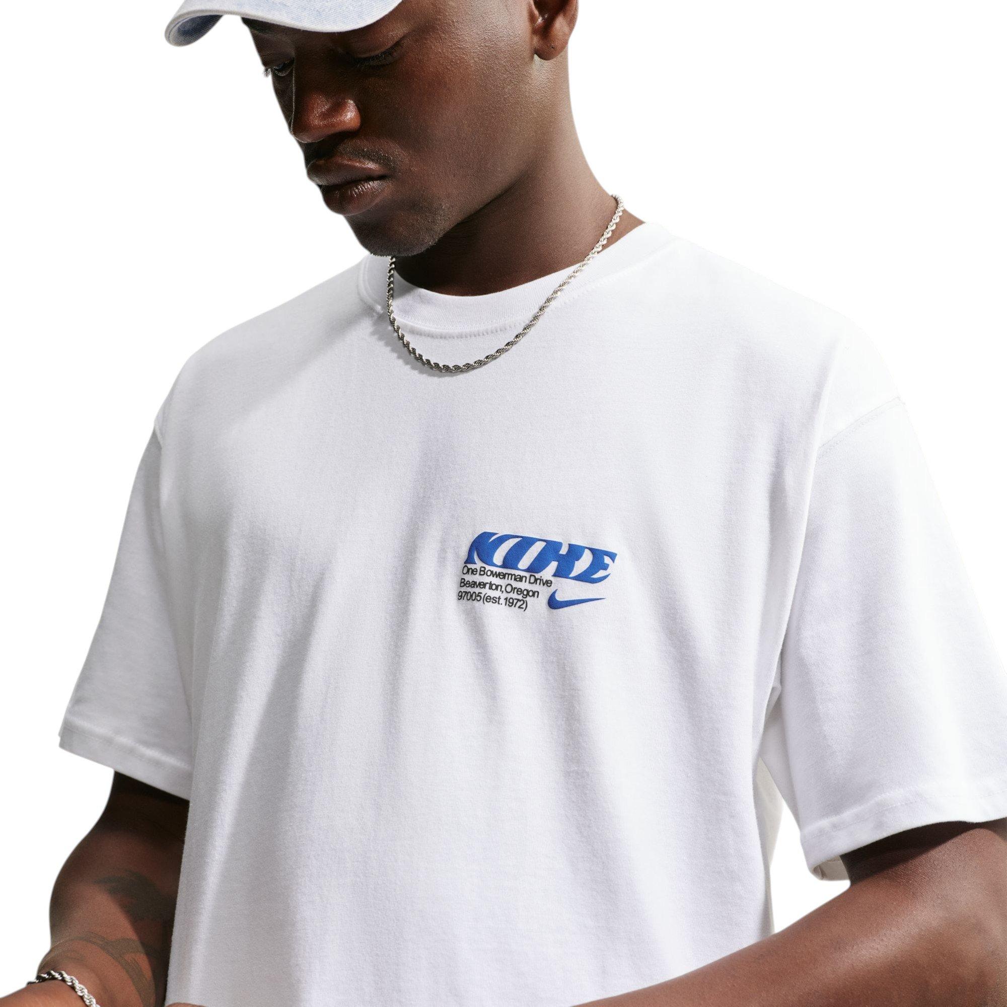 Nike Men's Poster Tee - White - WHITE Thumbnail View 3