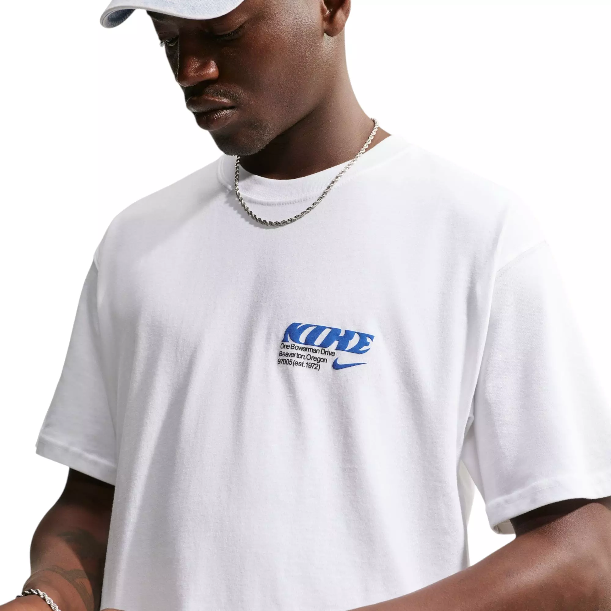 Nike Men's Poster Tee - White - WHITE
