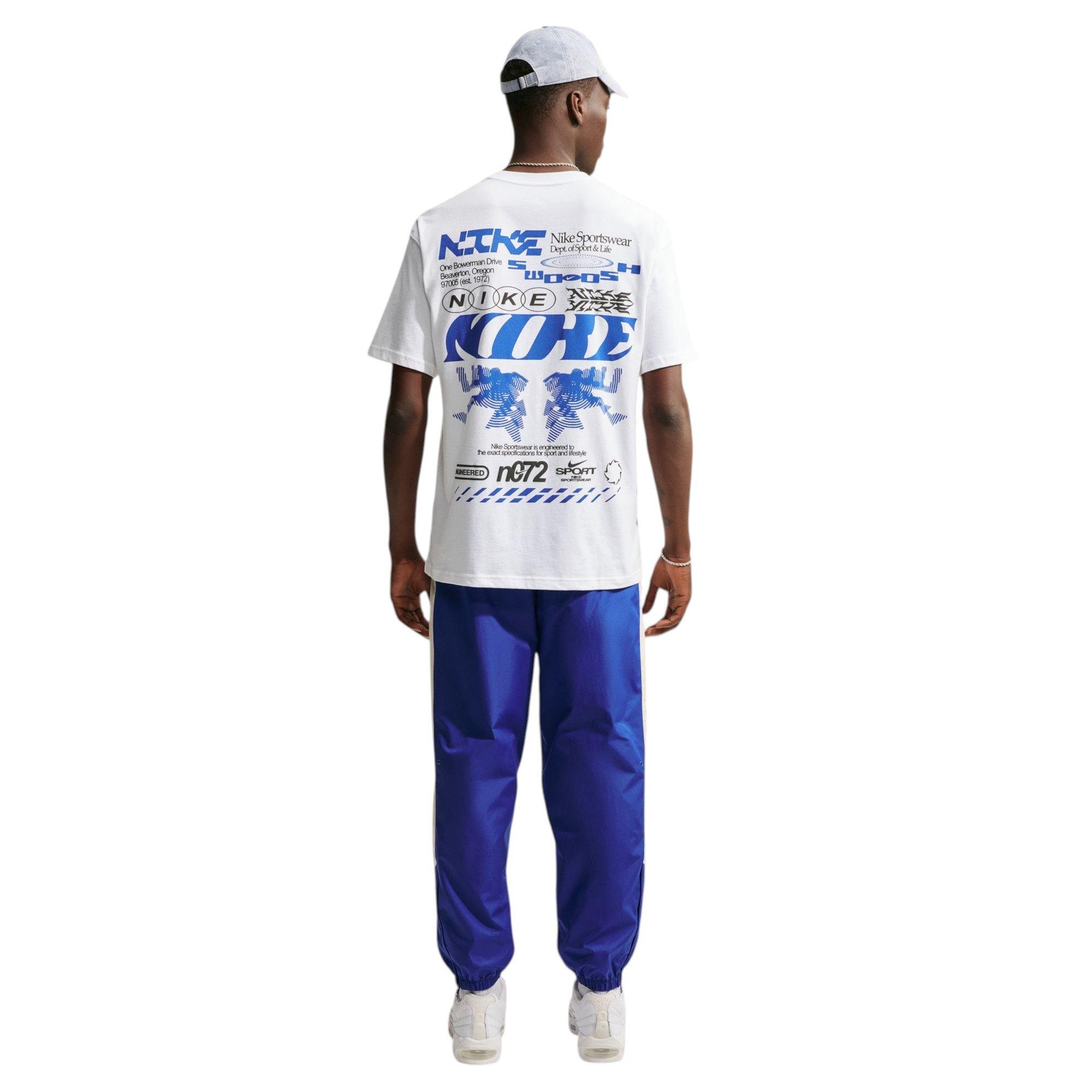 Nike Men's Poster Tee - White - WHITE Thumbnail View 5