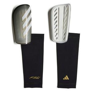 adidas F50 League Soccer Shin Guards - Carbon/Black/Gold Metallic - CARBON