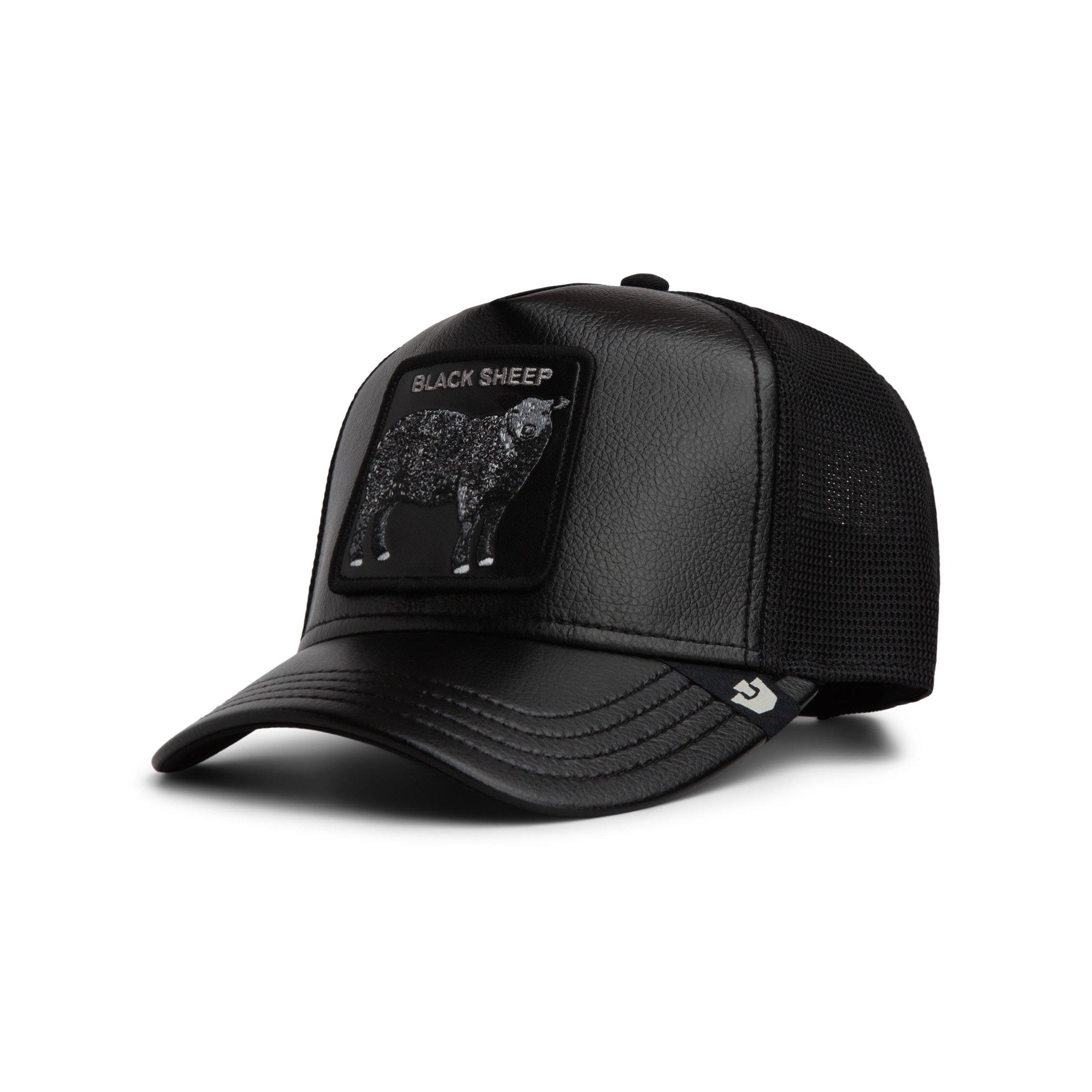 Goorin Bros Faux Leather Sheep Trucker Hat - Black - BLACK