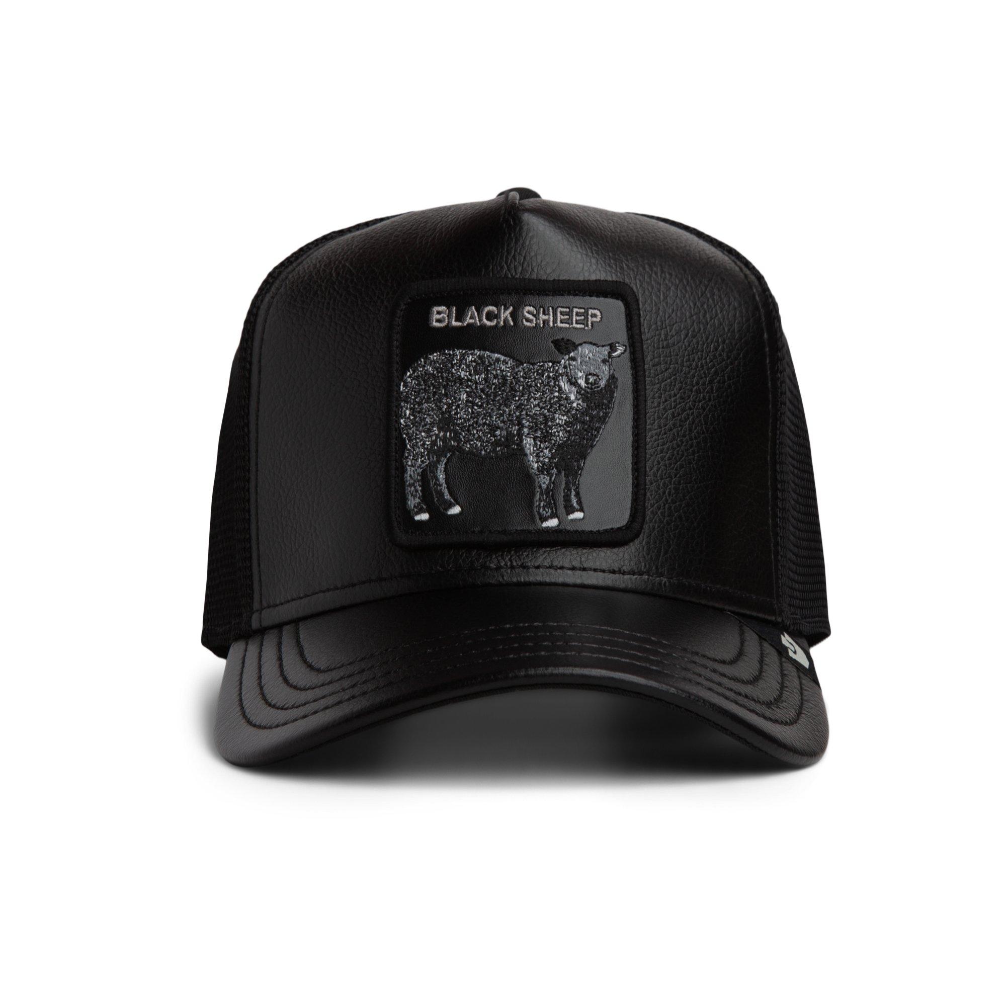 Goorin Bros Faux Leather Sheep Trucker Hat - Black - BLACK