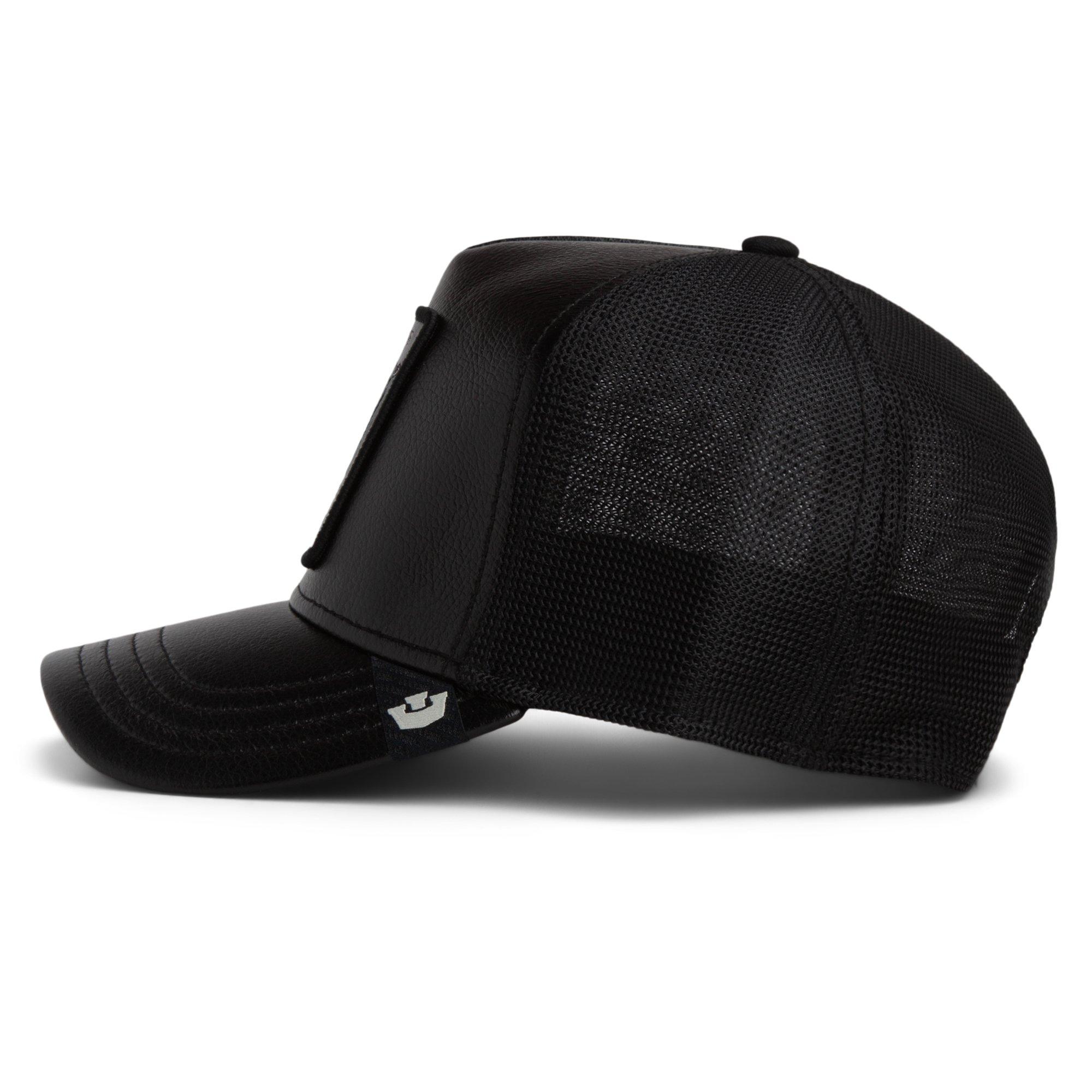 Goorin Bros Faux Leather Sheep Trucker Hat - Black - BLACK