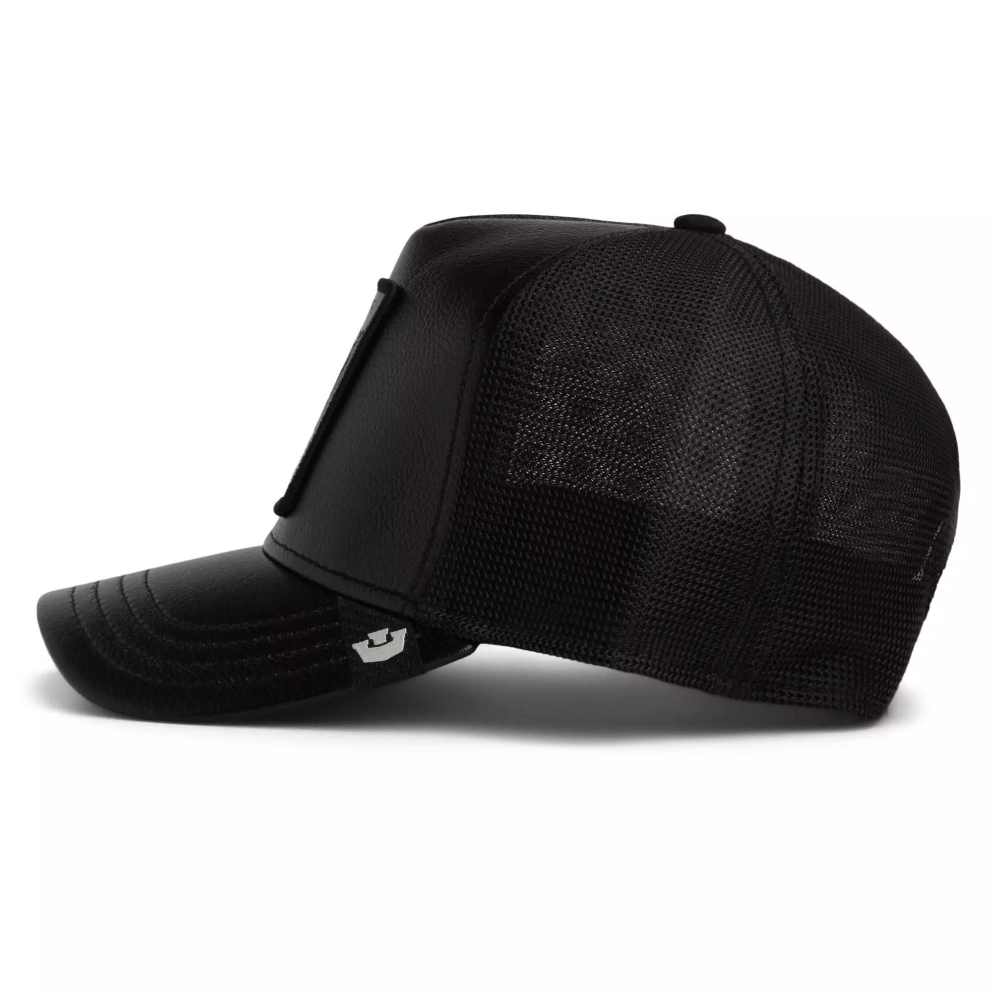 Goorin Bros Faux Leather Sheep Trucker Hat - Black - BLACK
